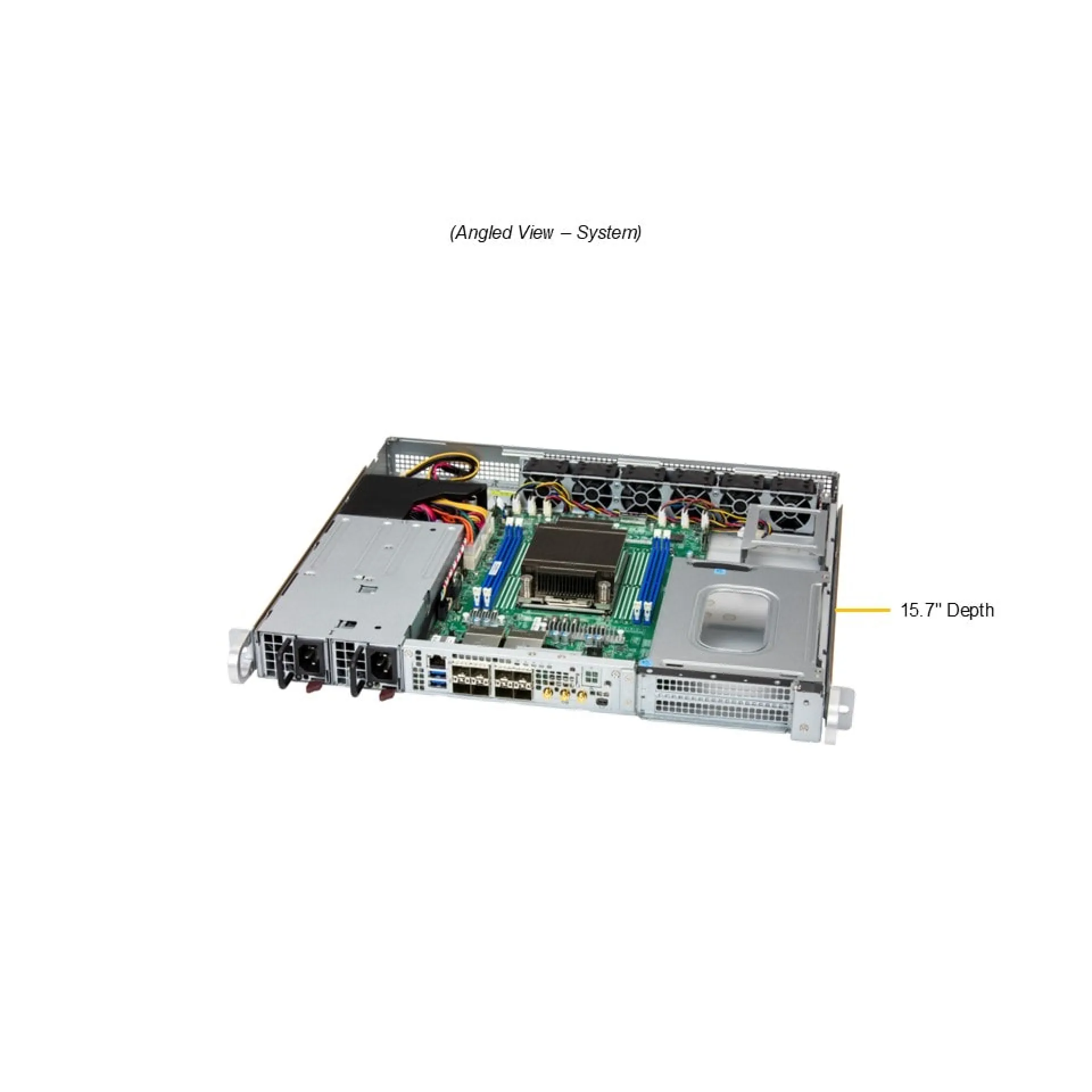 Supermicro SYS-112D-42C-FN8P angle view 
