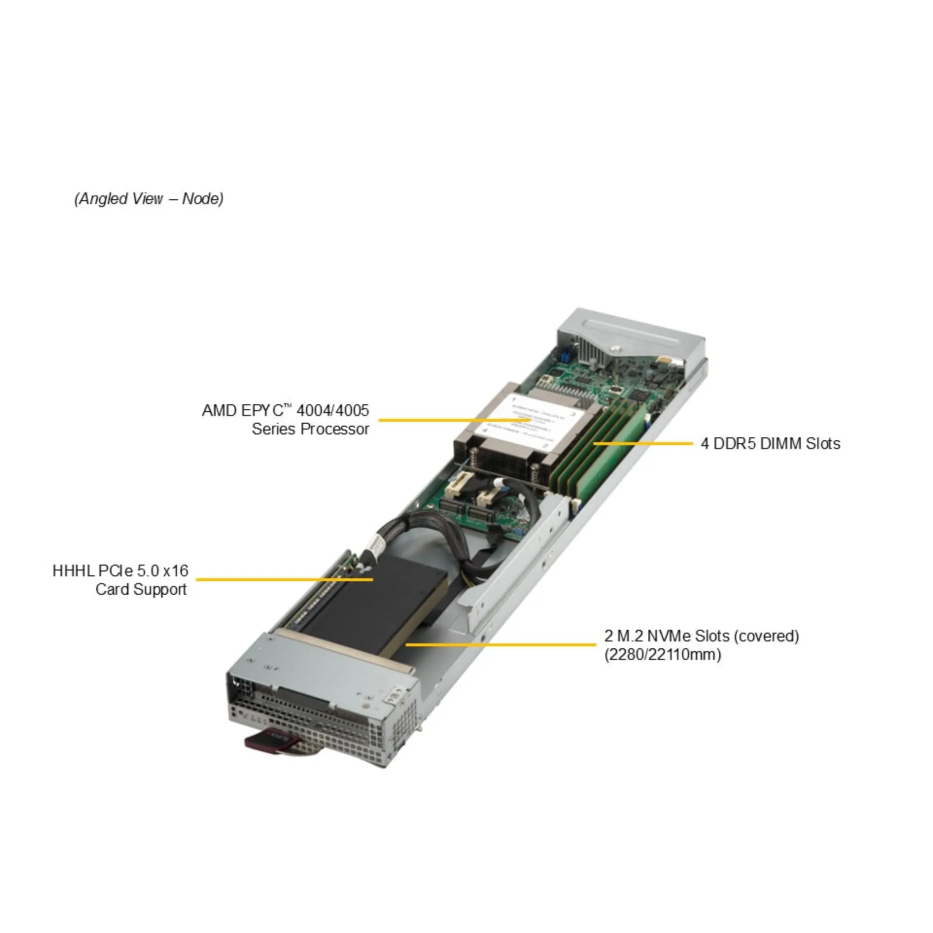 MBA-315R-1G | Supermicro Single EPYC 4005 EPYC 4004 6U Blade Server