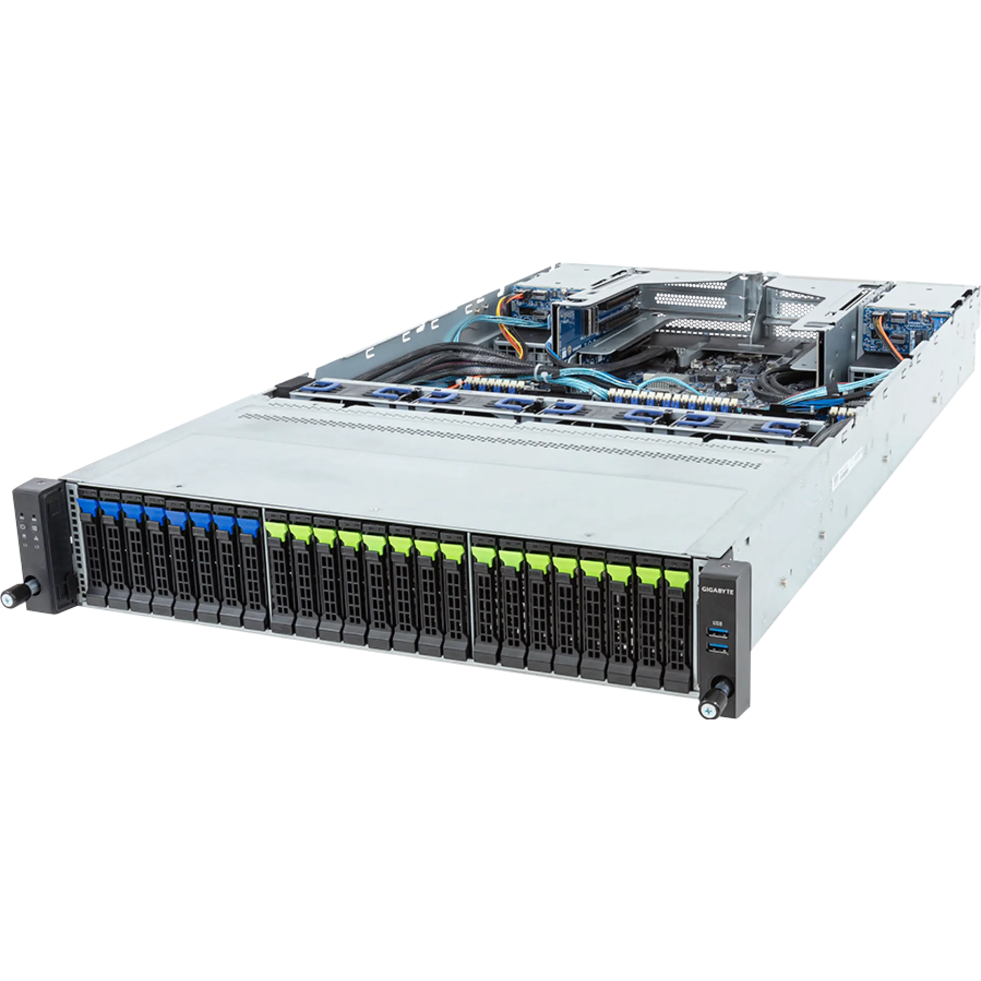 Gigabyte R283-S92-AAJ1 angle view 