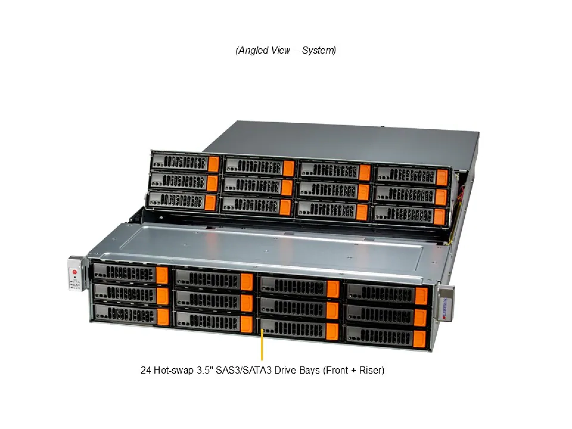 ASG-2015S-E1CR24H Supermicro angle view Supermicro ASG-2015S-E1CR24H angle view