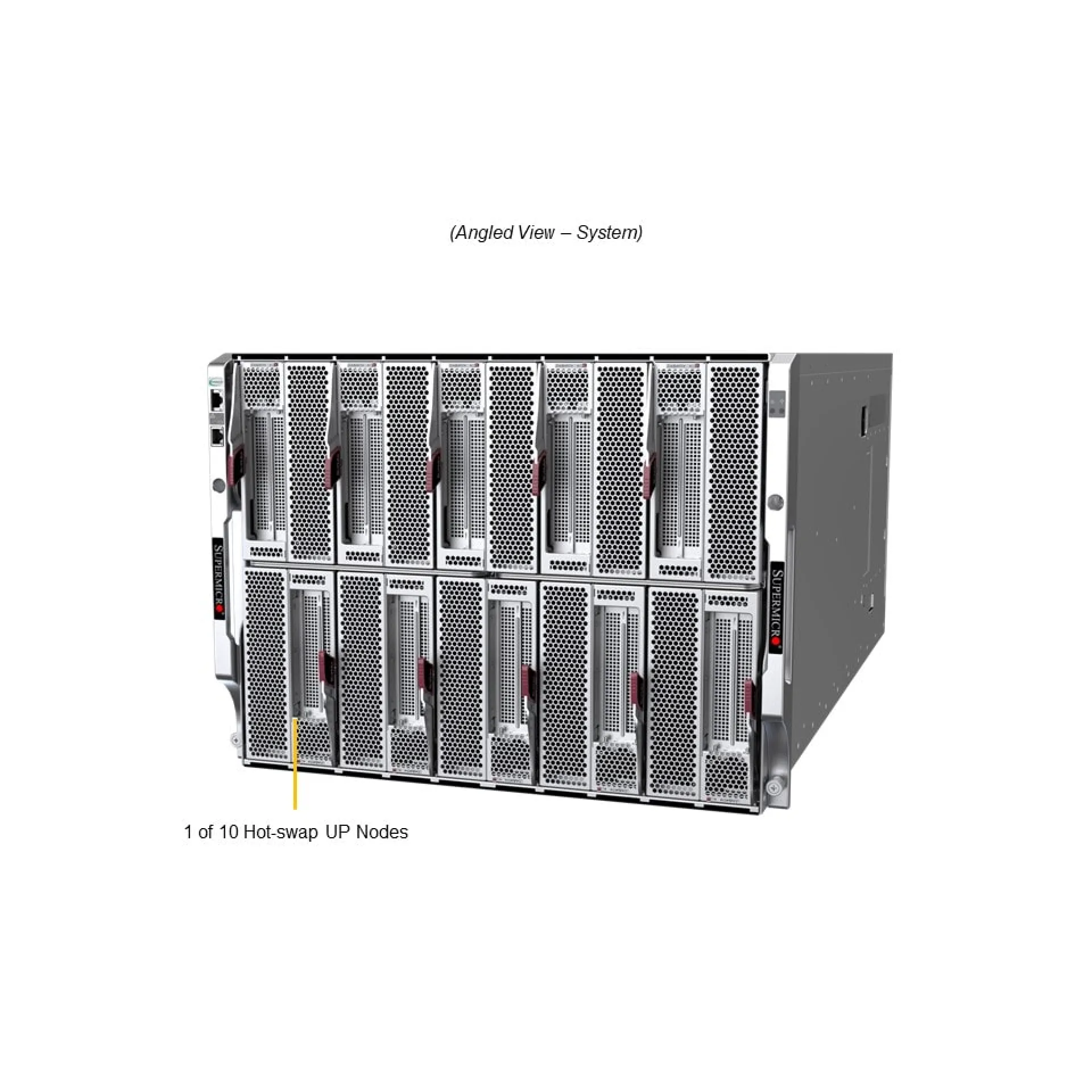 Supermicro SBI-411E-5G angle view