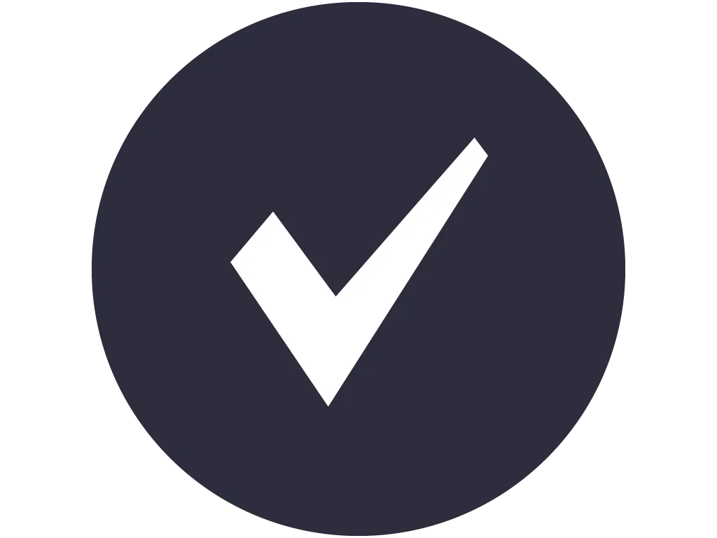 checkmark icon checkmark icon