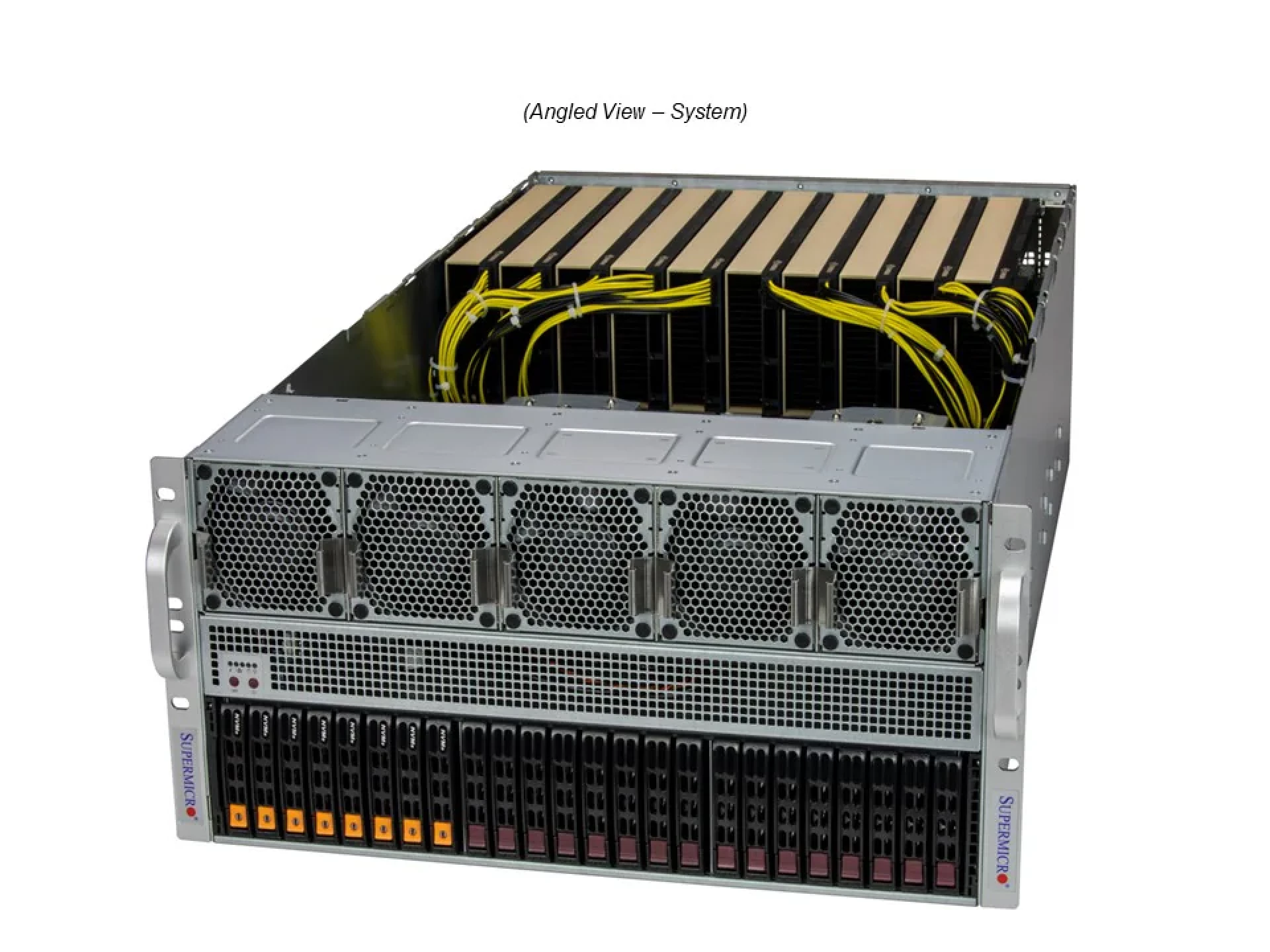 Supermicro SYS-521GE-TNRT angle view 