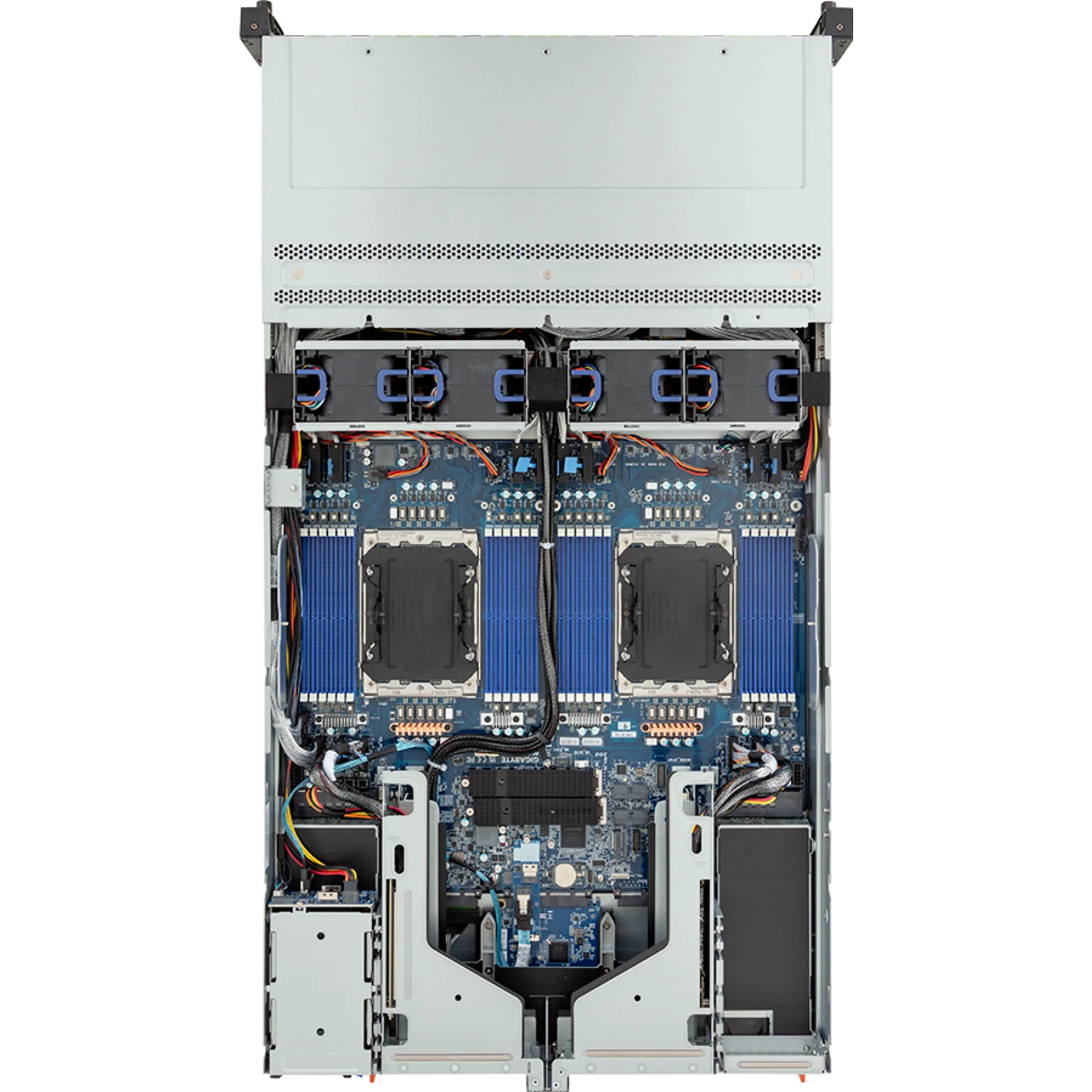 R284-A92-AAL1 Gigabyte top view Gigabyte R284-A92-AAL1 top view