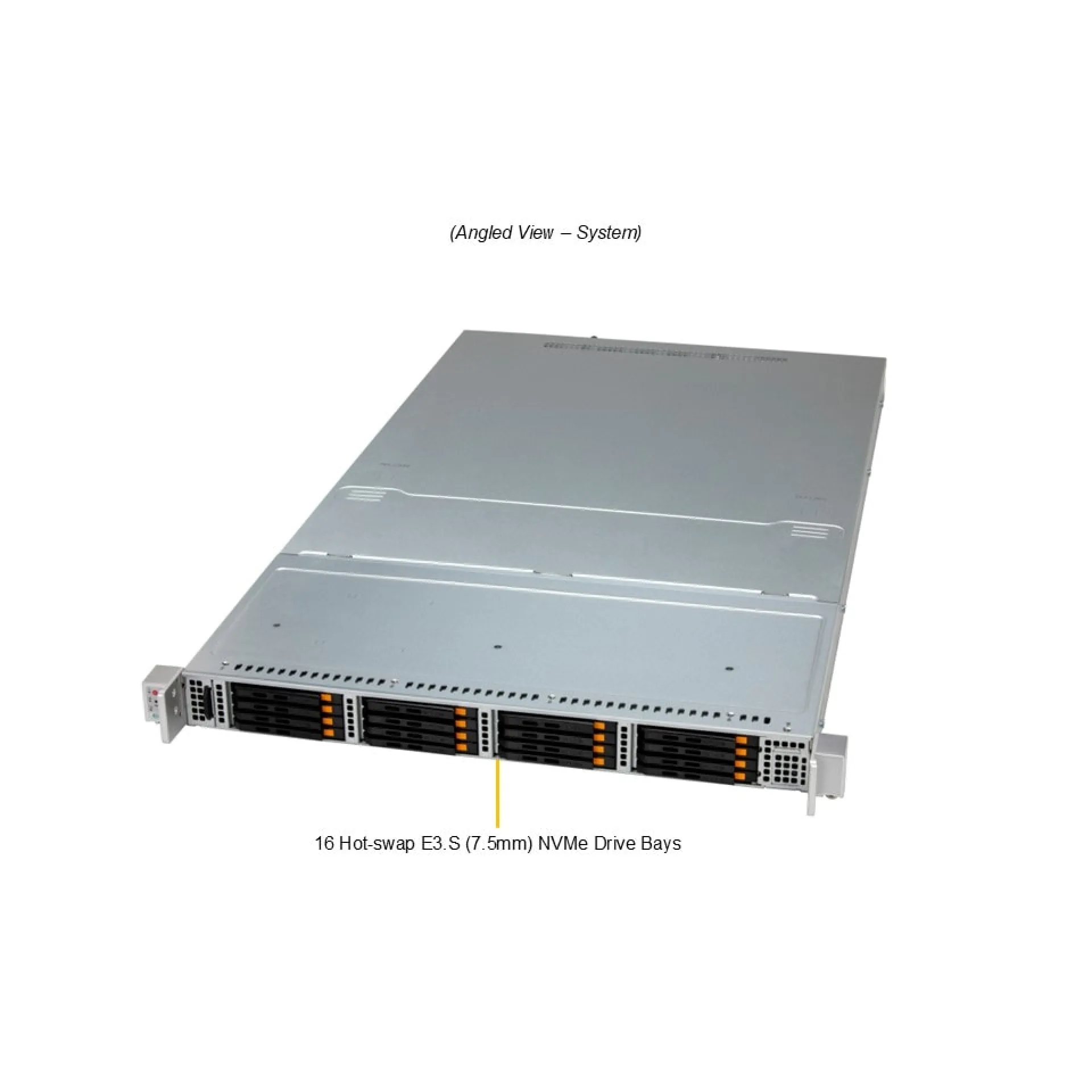 ARS-121L-NE316R Supermicro angle view Supermicro ARS-121L-NE316R angle view