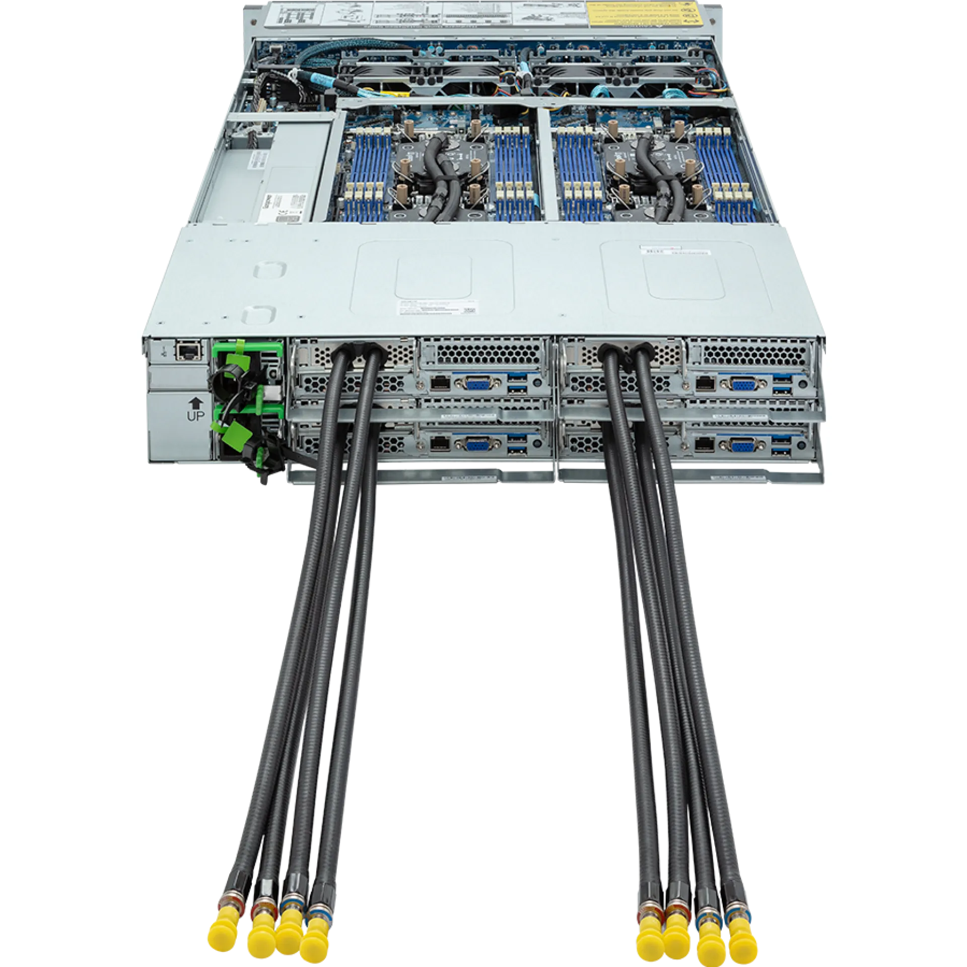 H263-S62-LAN1 Gigabyte rear view Gigabyte H263-S62-LAN1 rear view