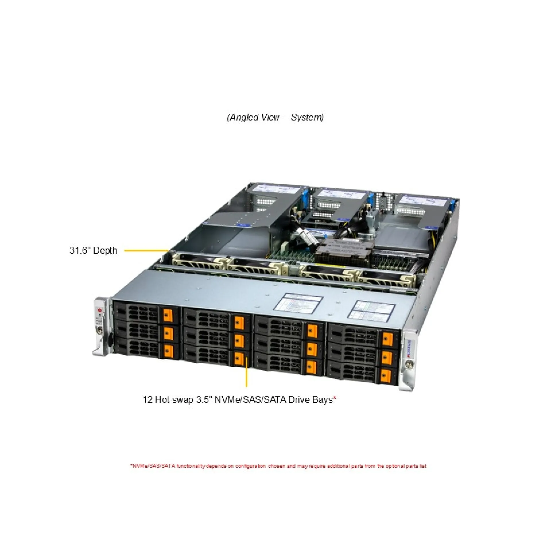 AS-2015HS-TNR Supermicro angle view Supermicro AS-2015HS-TNR angle view