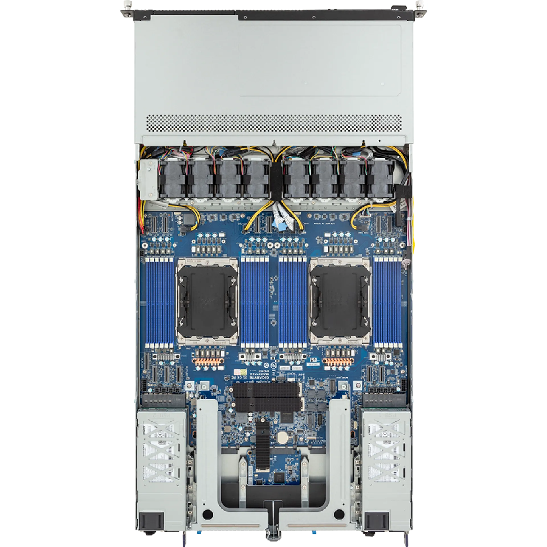 R184-A90-AAJ1 Gigabyte top view Gigabyte R184-A90-AAJ1 top view