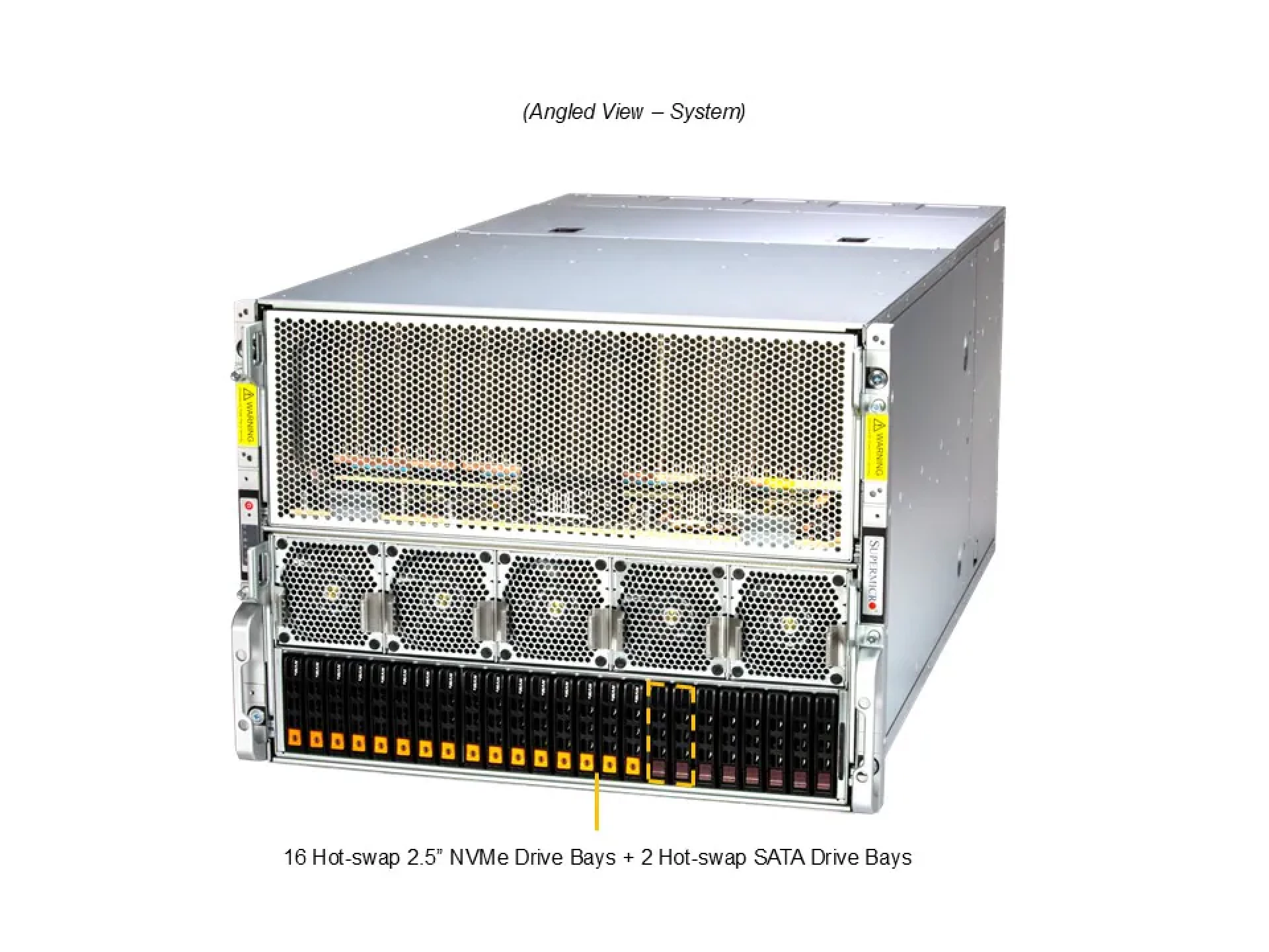AS-8125GS-TNMR2 Supermicro angle view Supermicro AS-8125GS-TNMR2 angle view