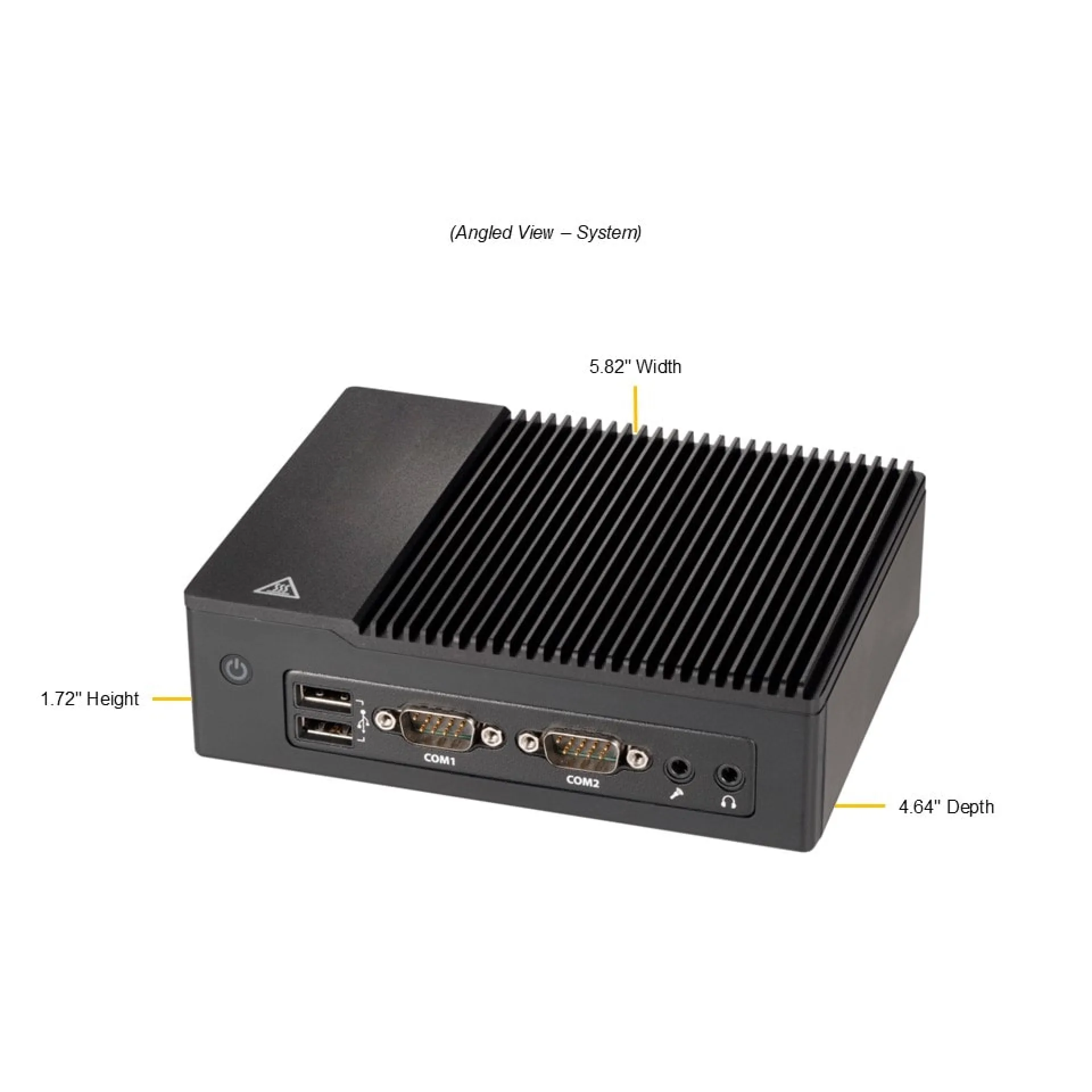 Supermicro SYS-E50-14AM angle view 
