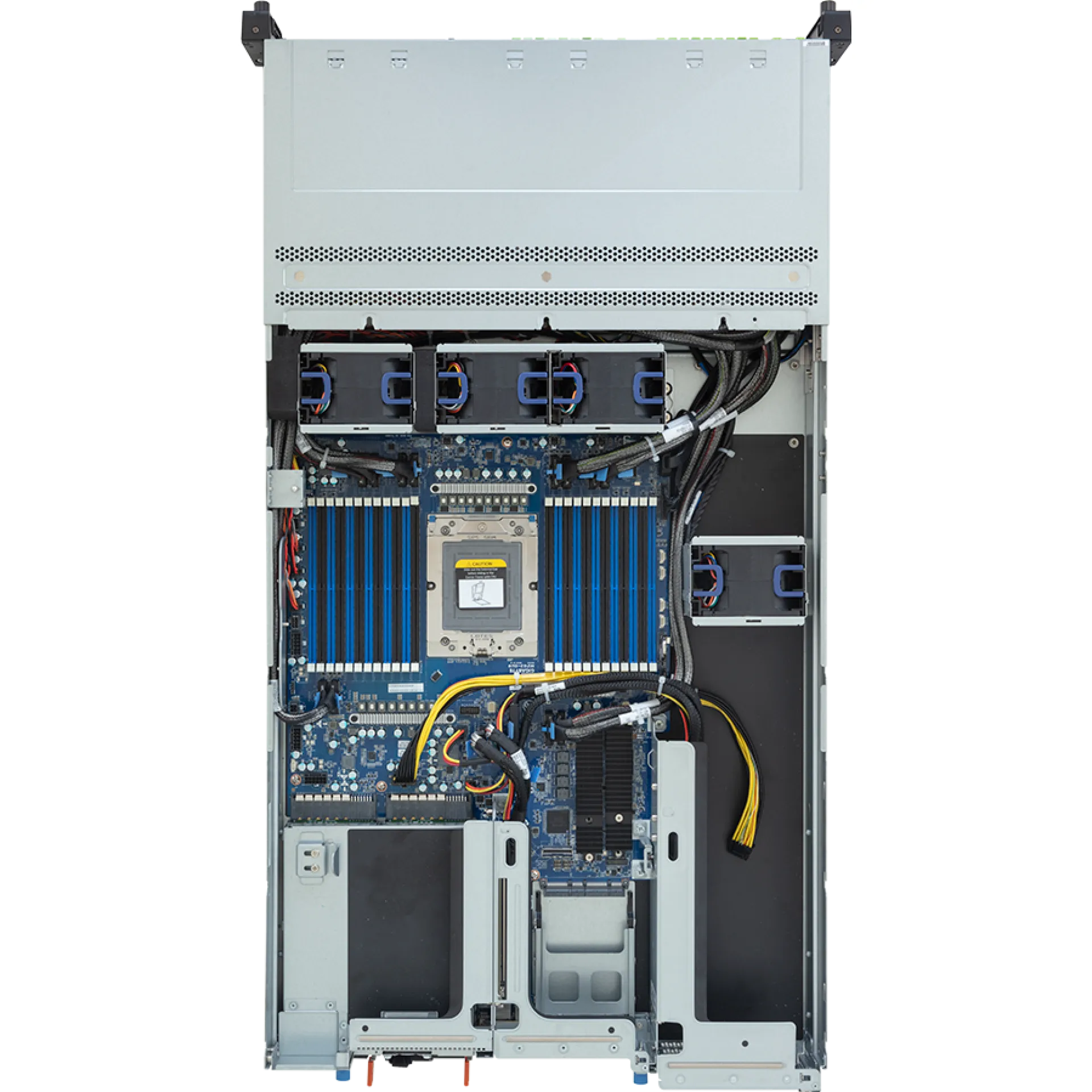 R263-ZG5-AAL2 Gigabyte top view Gigabyte R263-ZG5-AAL2 top view