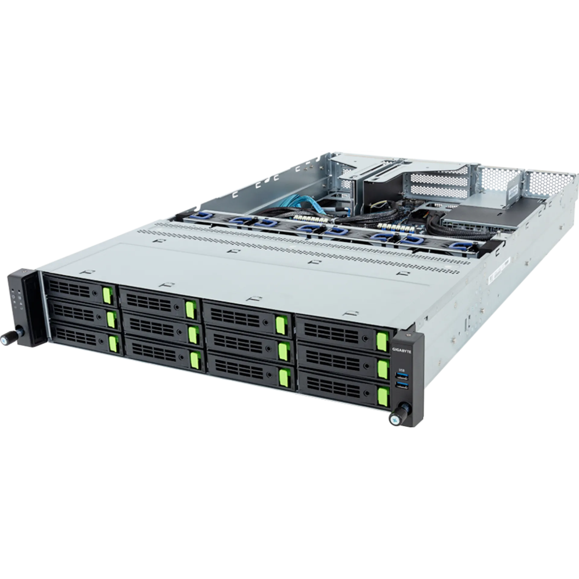 R264-S30-AAV1 Gigabyte top view Gigabyte R264-S30-AAV1 top view