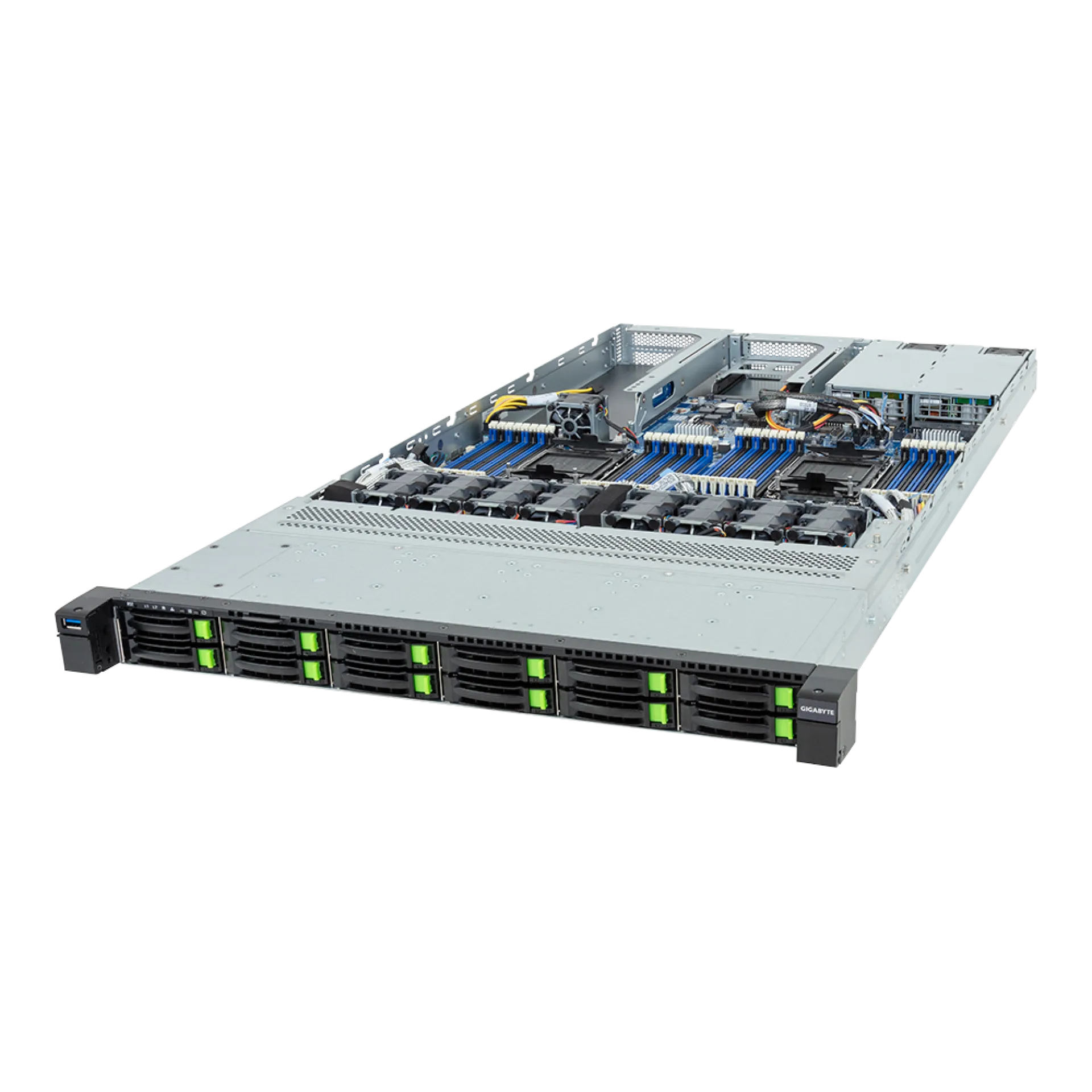 R184-SF1-AAJ1 Gigabyte angle view Gigabyte R184-SF1-AAJ1 angle view