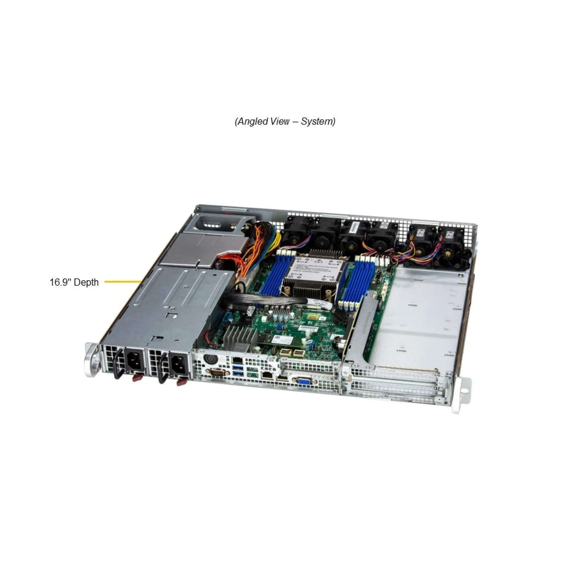 SYS-112B-FWT Supermicro angle view Supermicro SYS-112B-FWT angle view