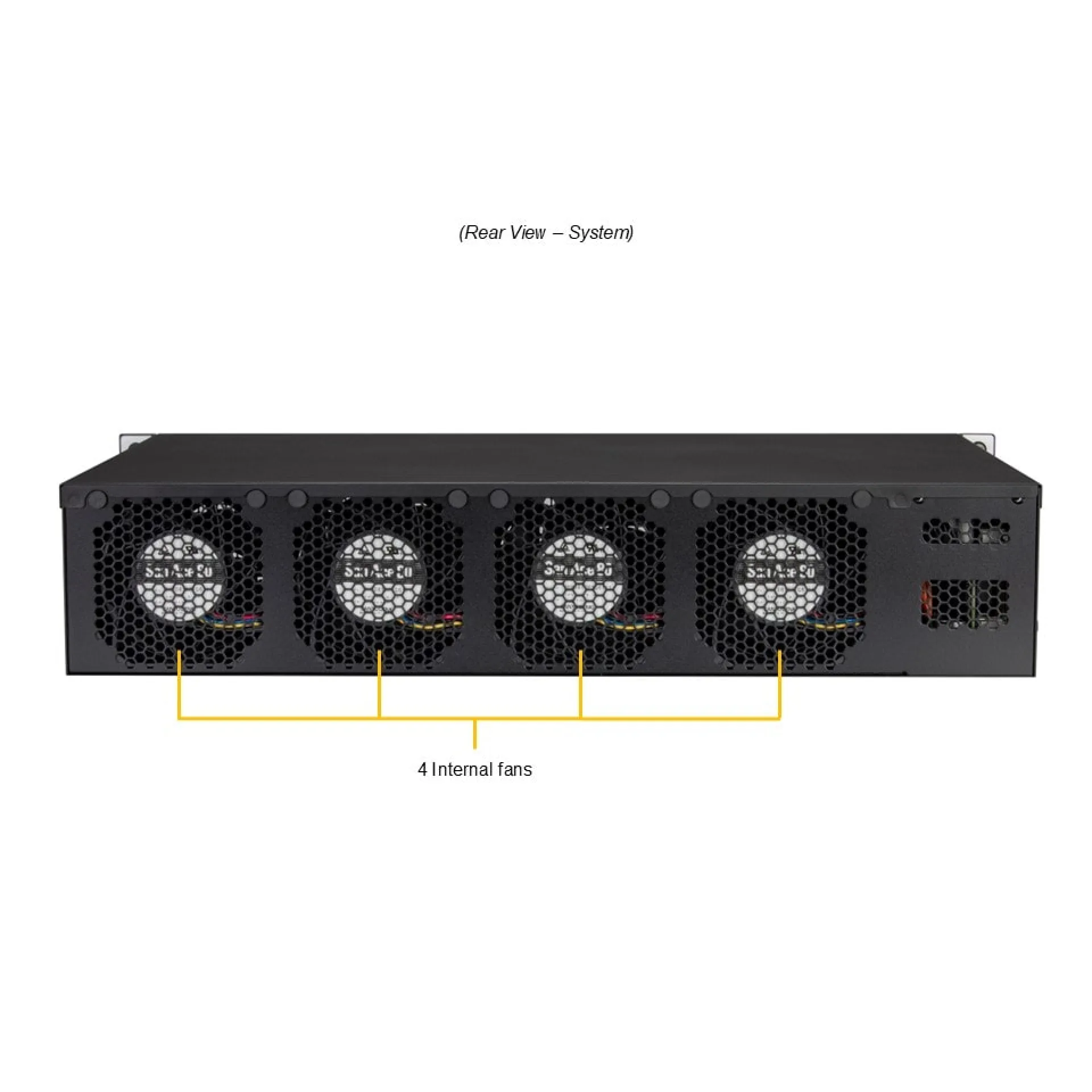 SYS-212B-FN4TP Supermicro rear view Supermicro SYS-212B-FN4TP rear view