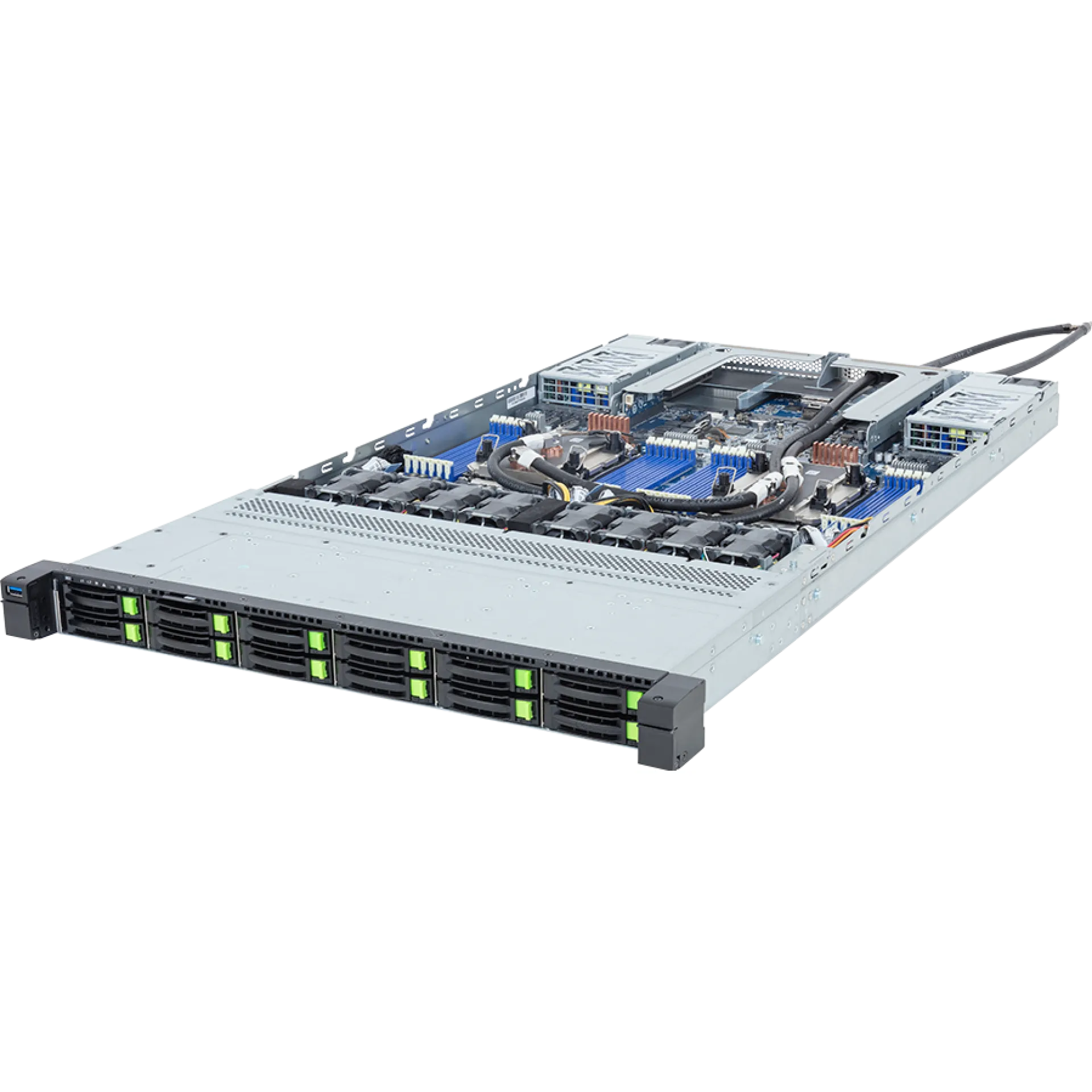 Gigabyte R184-A92-LAJ1 angle view 