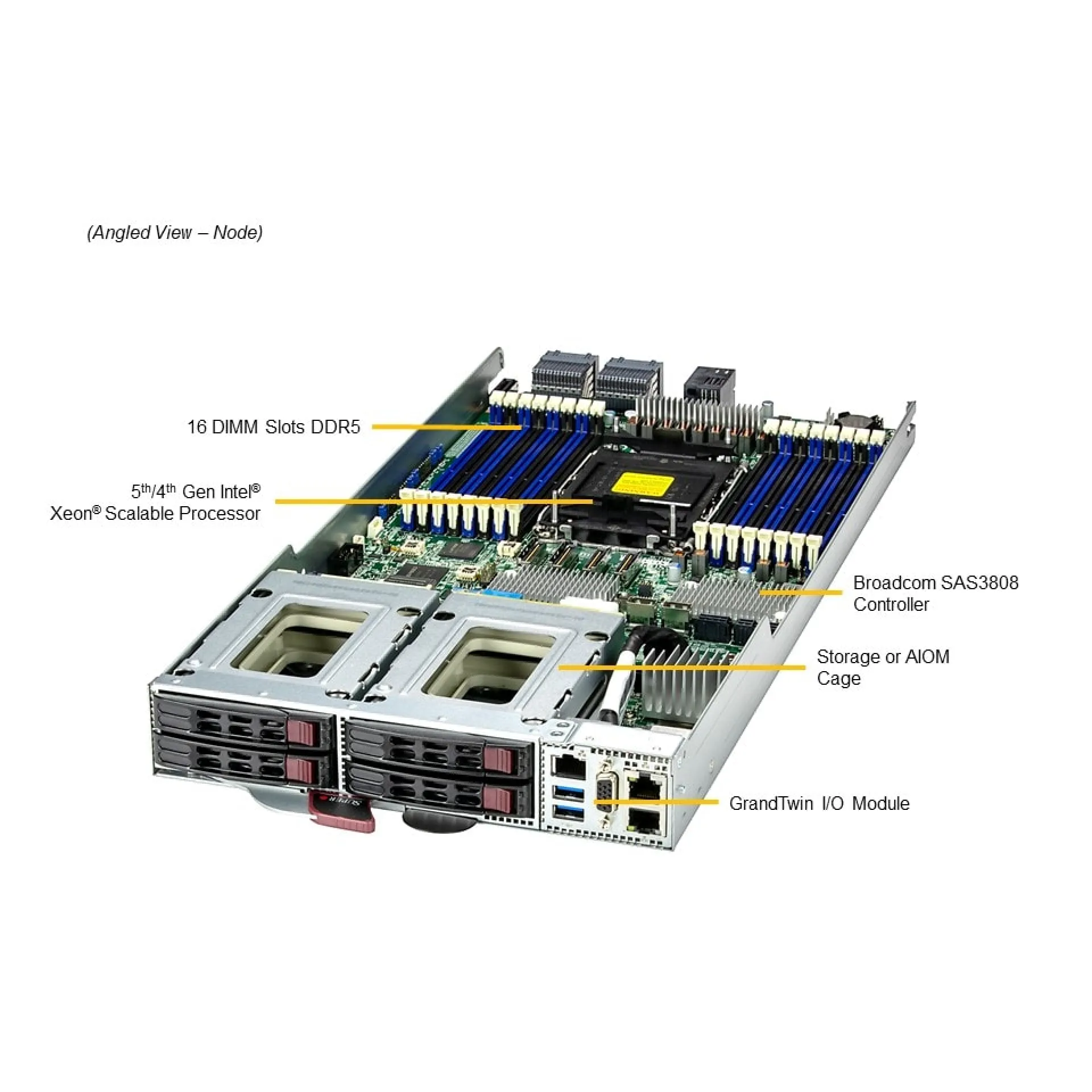 Supermicro SYS-211GT-HNC8F angle view