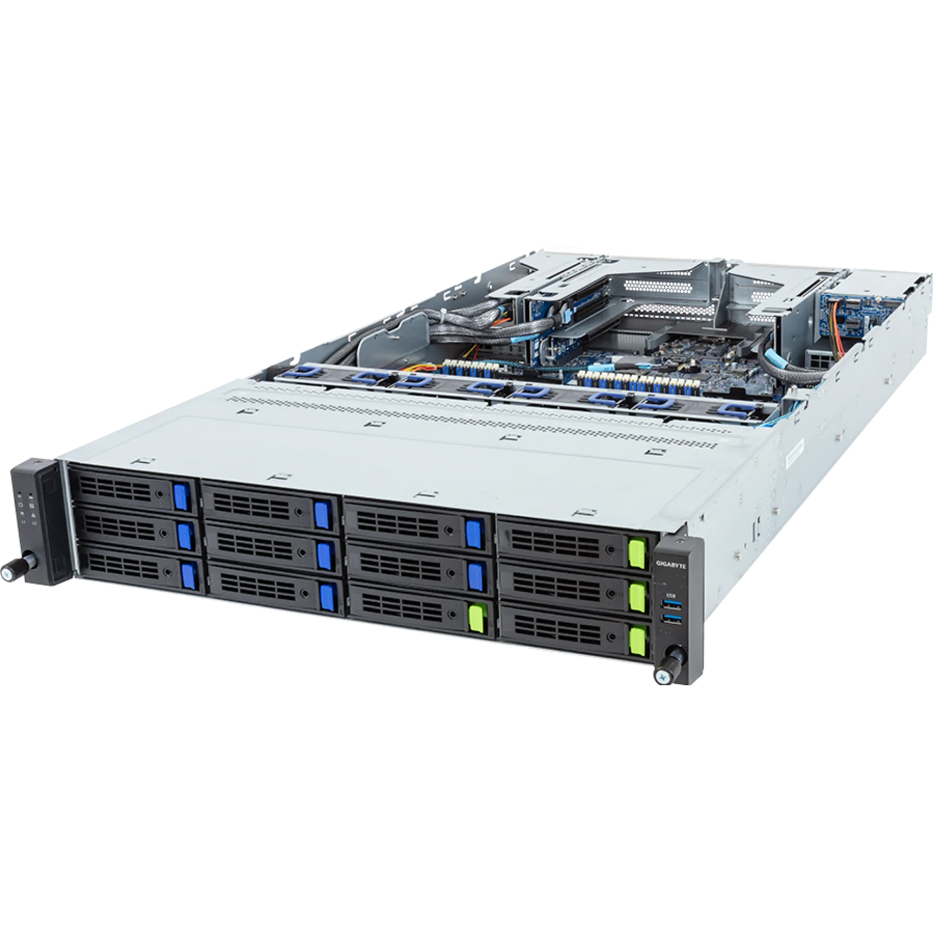 Gigabyte R283-S91-AAJ1 angle view 