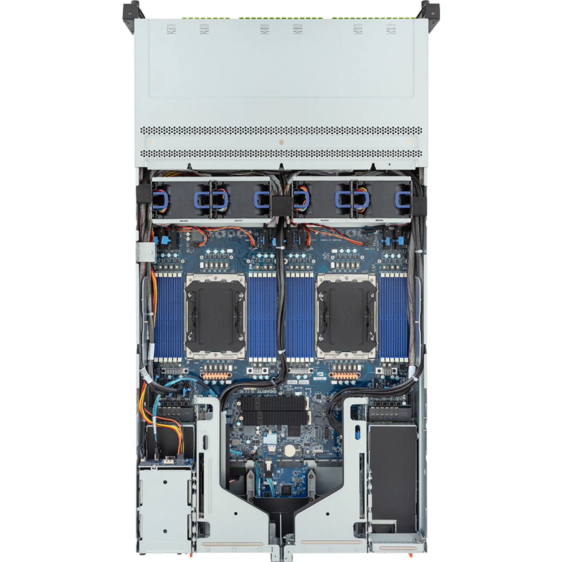 R284-A91-AAL1 Gigabyte top view Gigabyte R284-A91-AAL1 top view