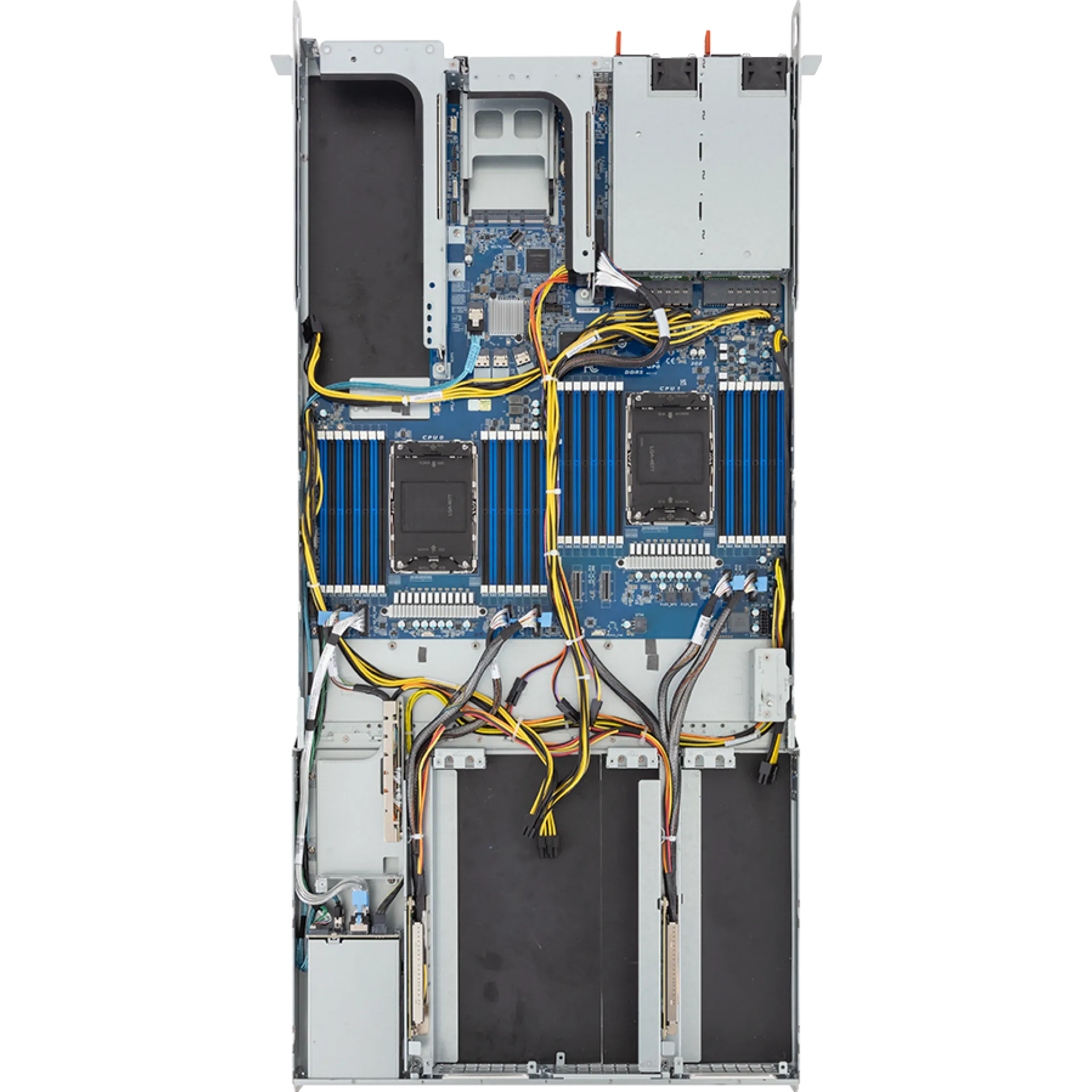 R183-SF2-IAL1 Gigabyte top view Gigabyte R183-SF2-IAL1 top view