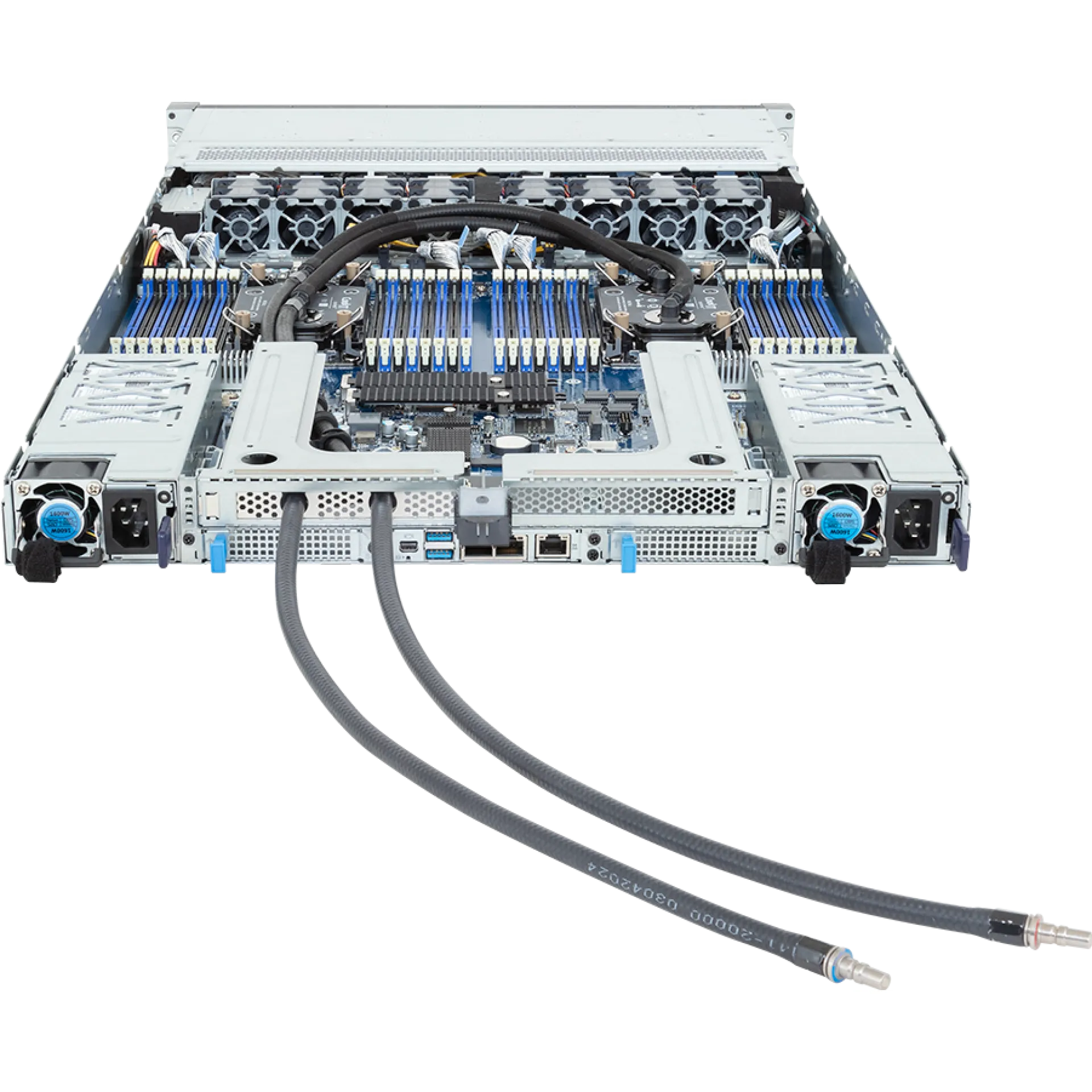 R184-S92-LAV1 Gigabyte rear view Gigabyte R184-S92-LAV1 rear view