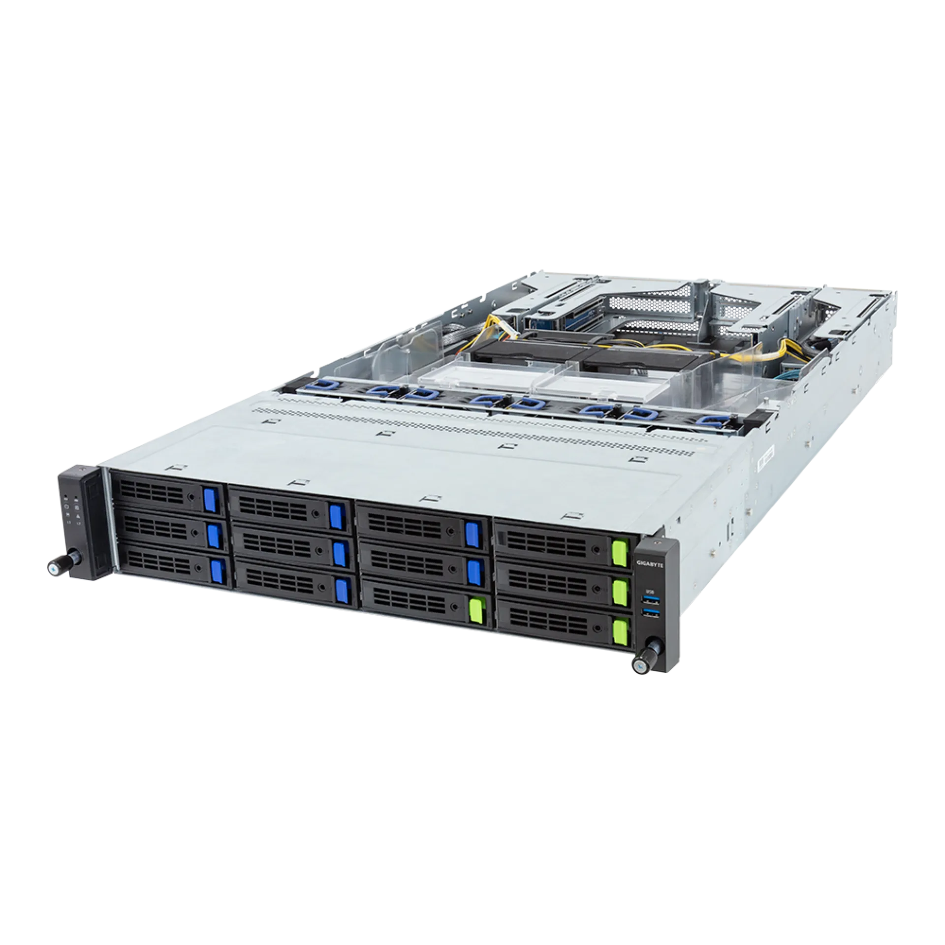 R283-S93-AAL1 Gigabyte angle view Gigabyte R283-S93-AAL1 angle view