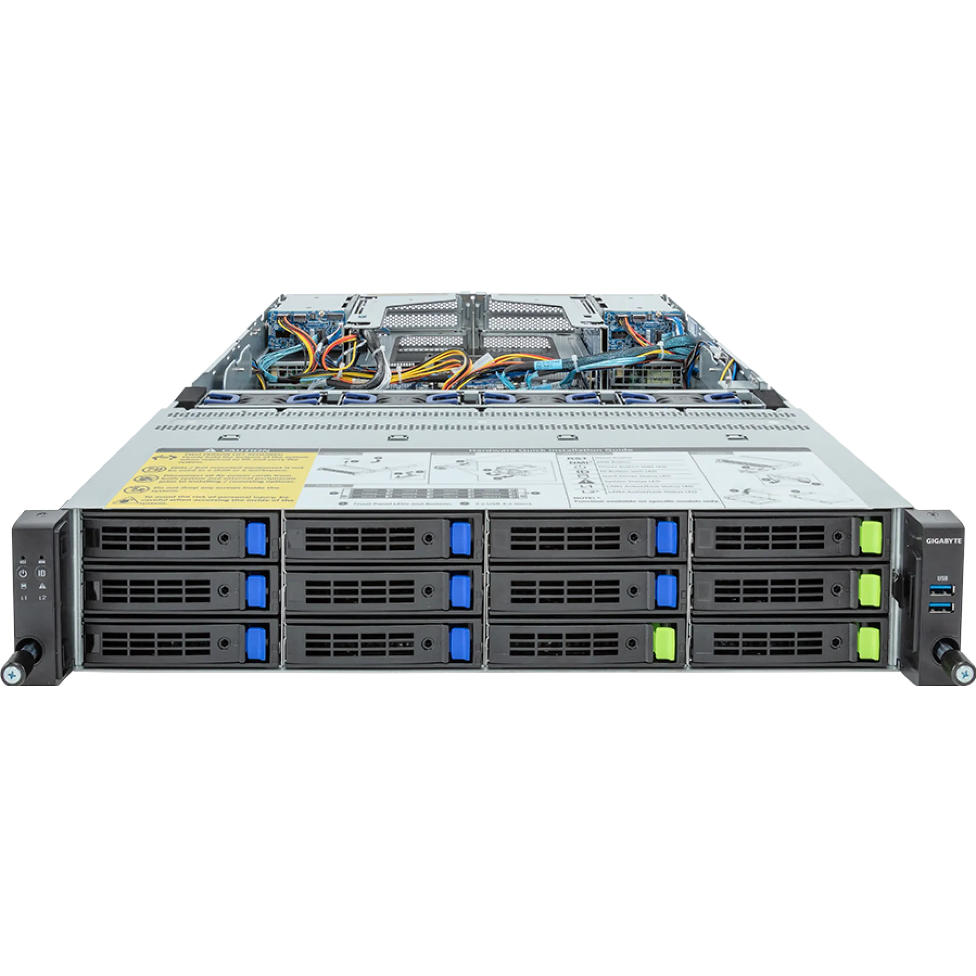 R283-Z93-AAL1 Gigabyte front view Gigabyte R283-Z93-AAL1 front view