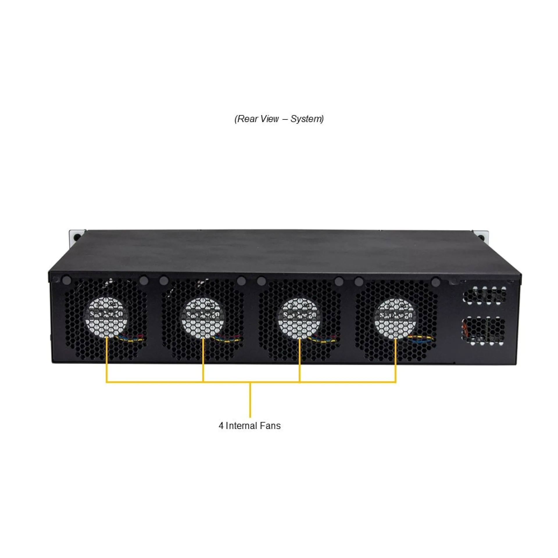SYS-211E-FRDN13P Supermicro rear view Supermicro SYS-211E-FRDN13P rear view