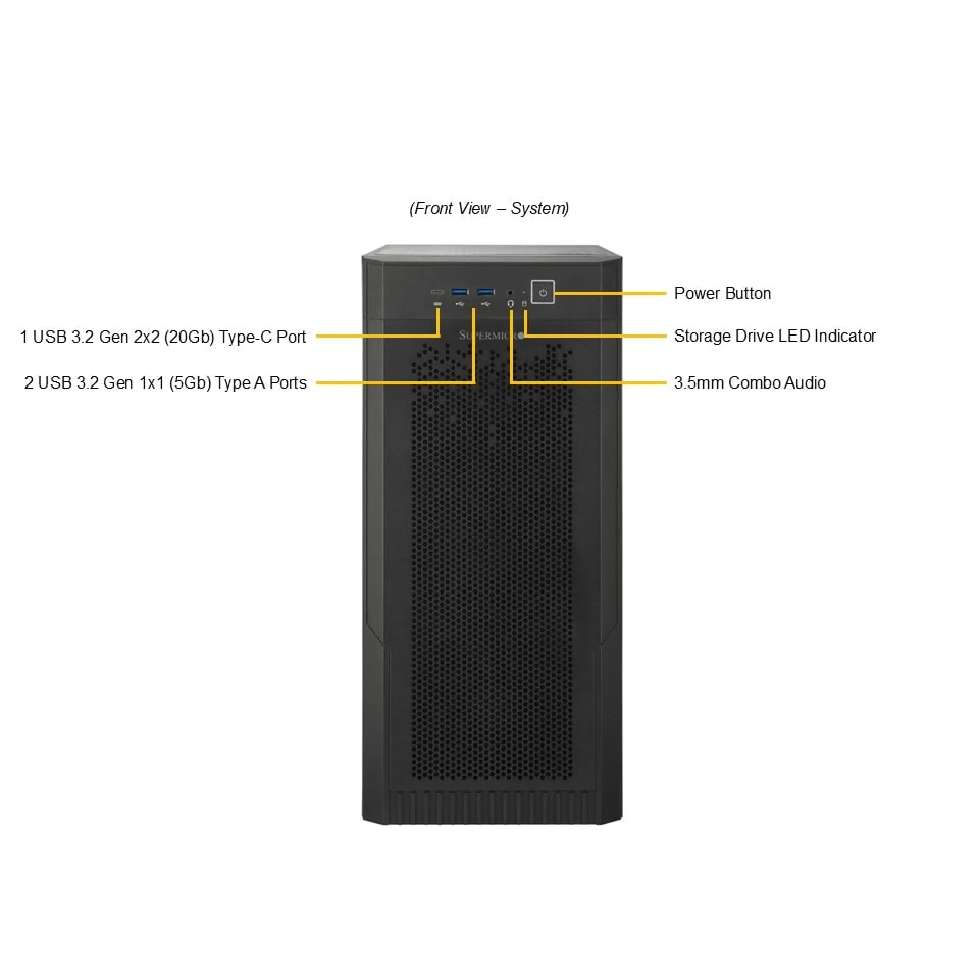 Supermicro SYS-532AW-C front view