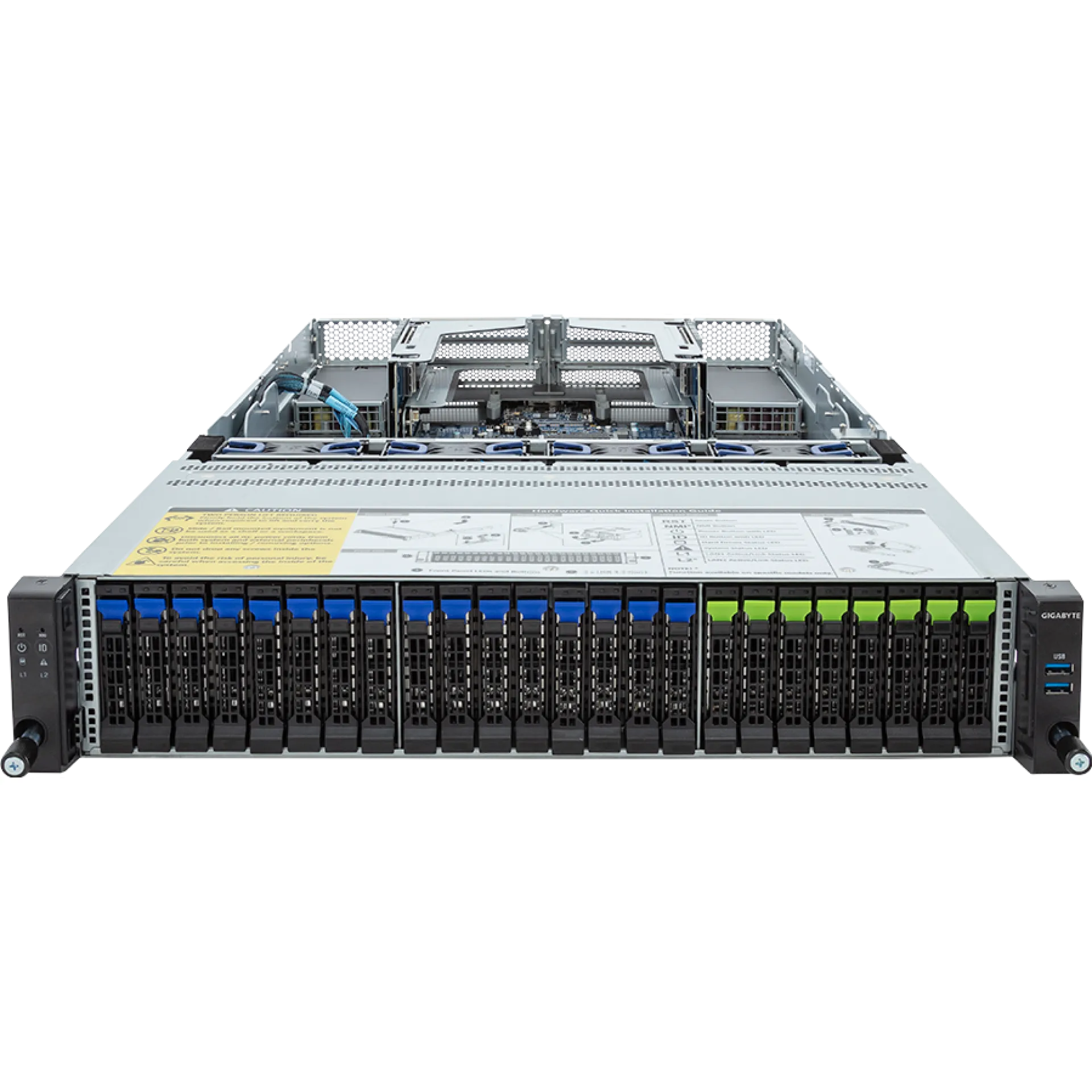 R283-Z92-AAJ2 Gigabyte front view Gigabyte R283-Z92-AAJ2 front view