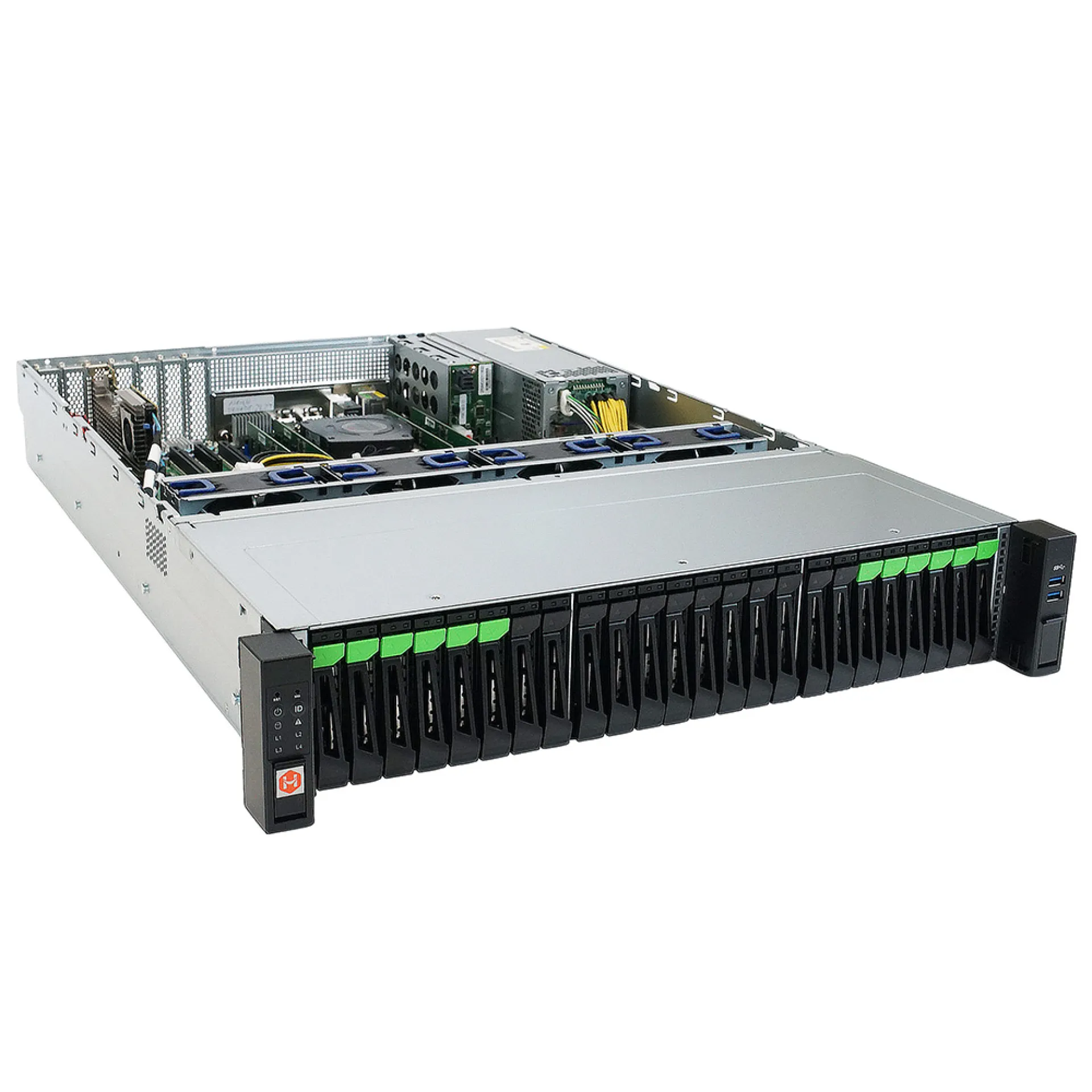 VR-SAEC25-2LUE1CV5-2L2T-R | Happyware Single EPYC 8004 2U Rack Server