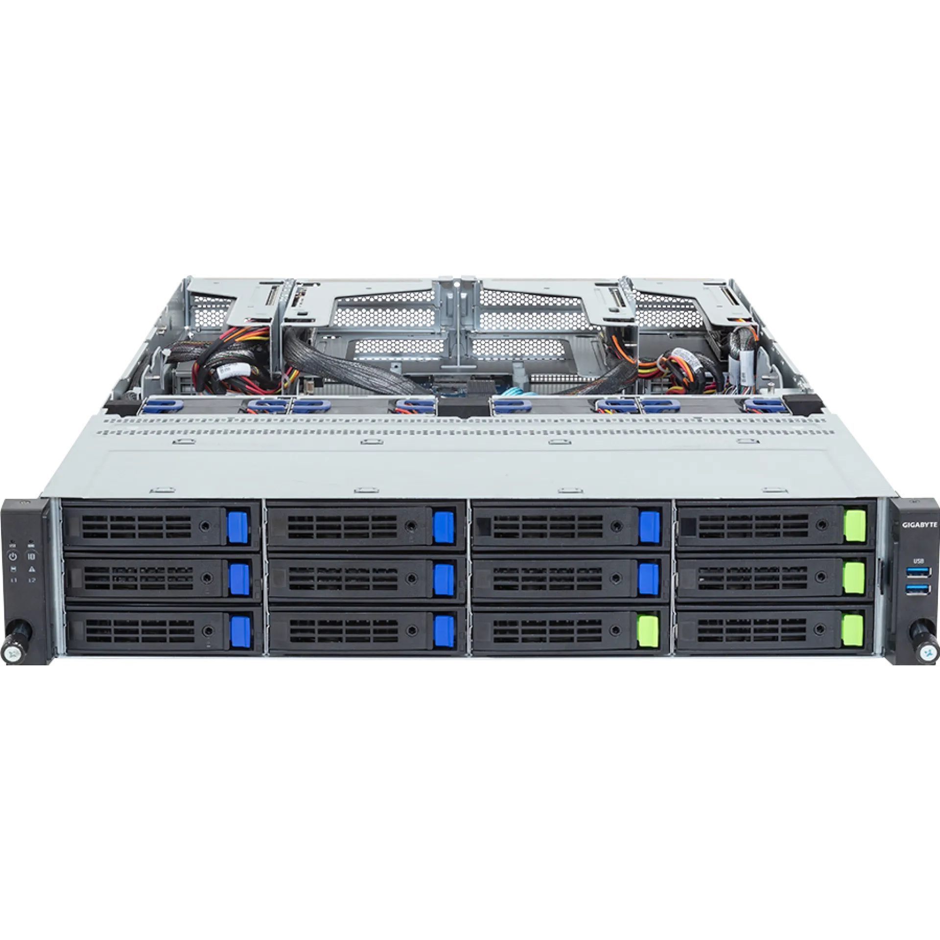 R284-A90-AAL2 Gigabyte front view Gigabyte R284-A90-AAL2 front view