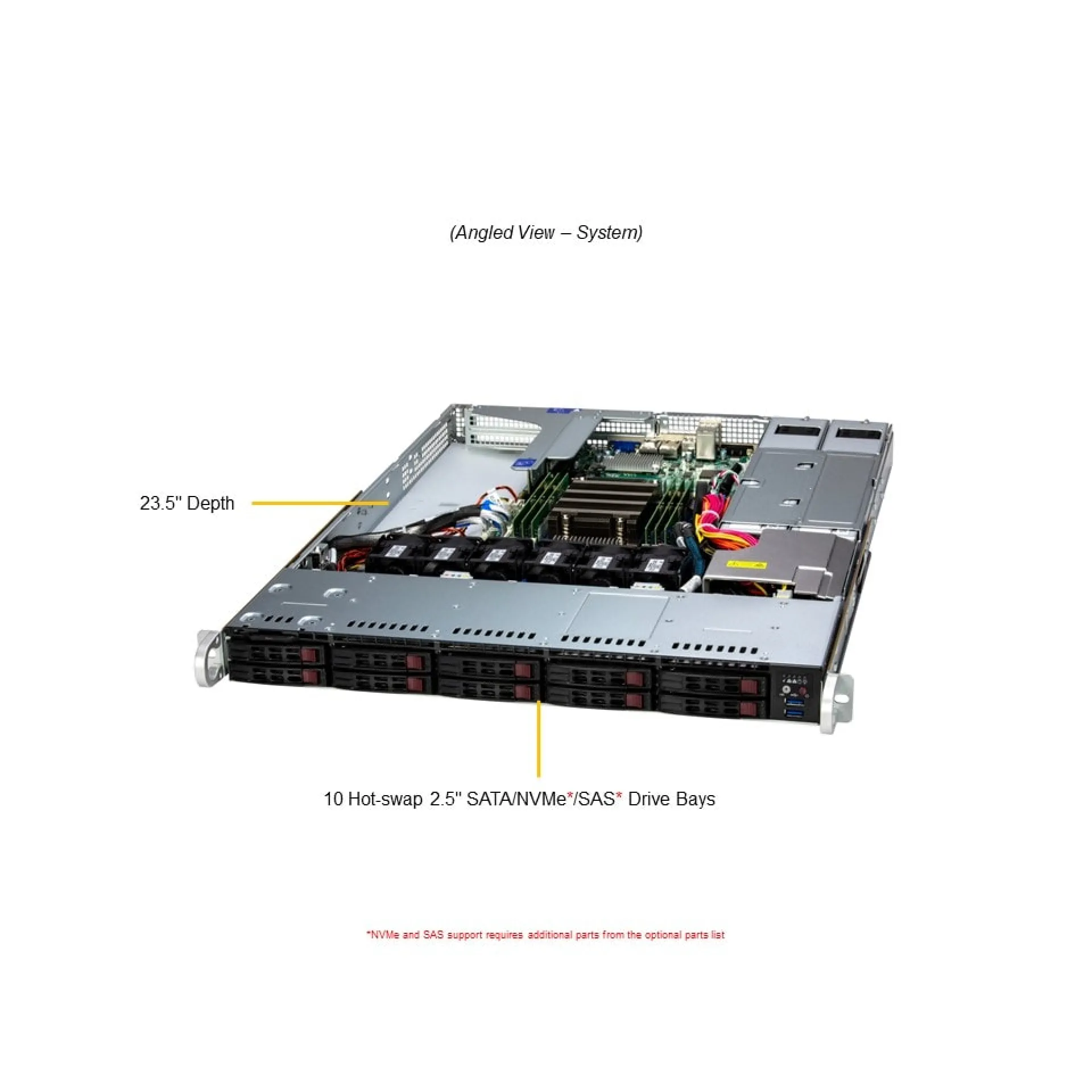 AS-1115SV-WTNRT Supermicro angle view Supermicro AS-1115SV-WTNRT angle view