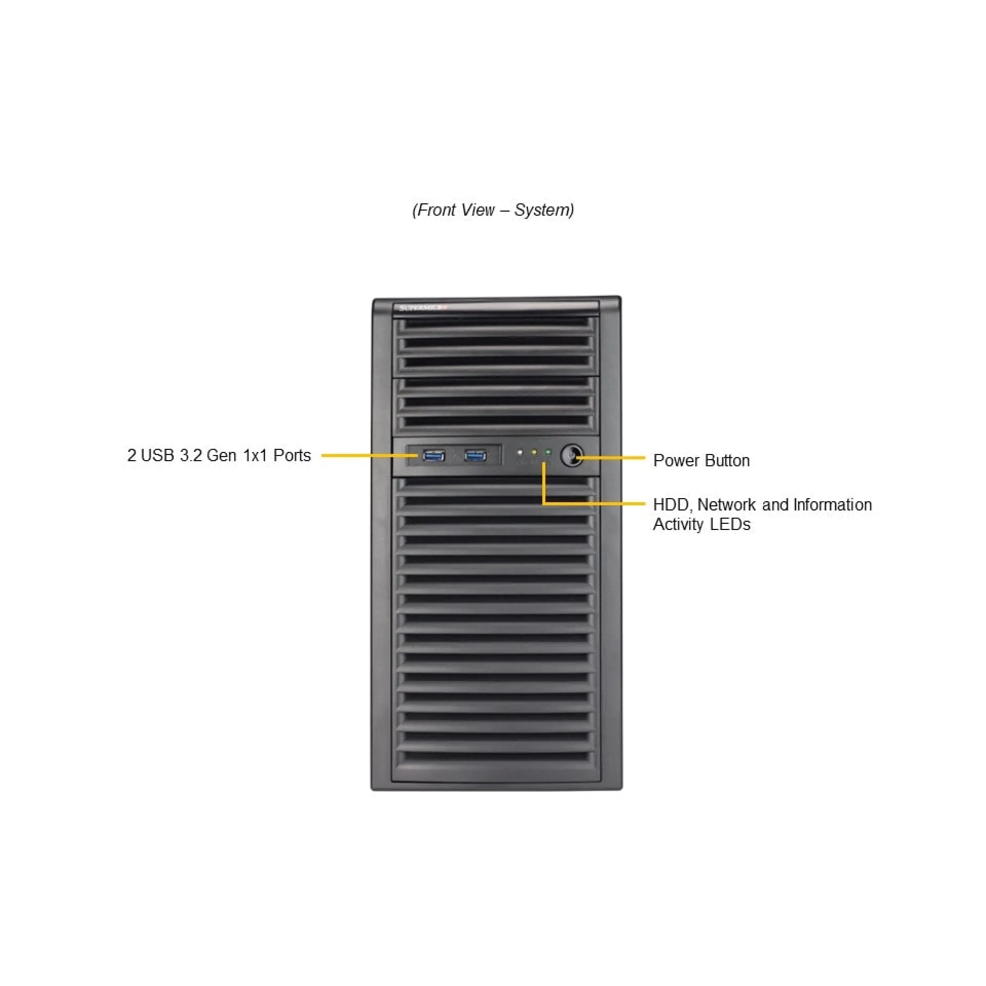 AS-3015A-I Supermicro front view Supermicro AS-3015A-I front view