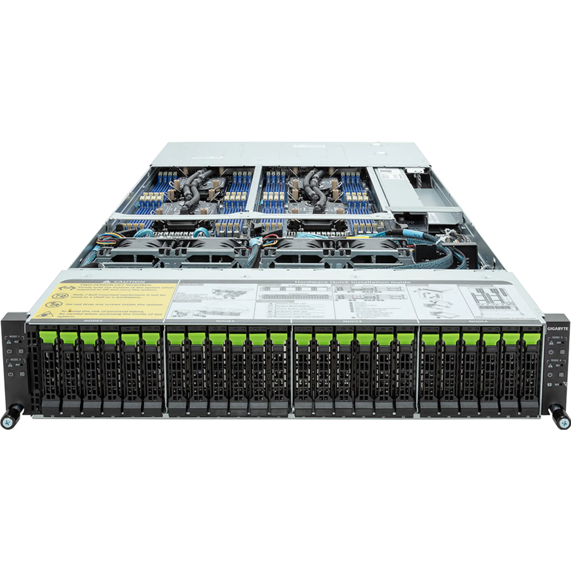 H263-S62-LAW1 Gigabyte front view Gigabyte H263-S62-LAW1 front view