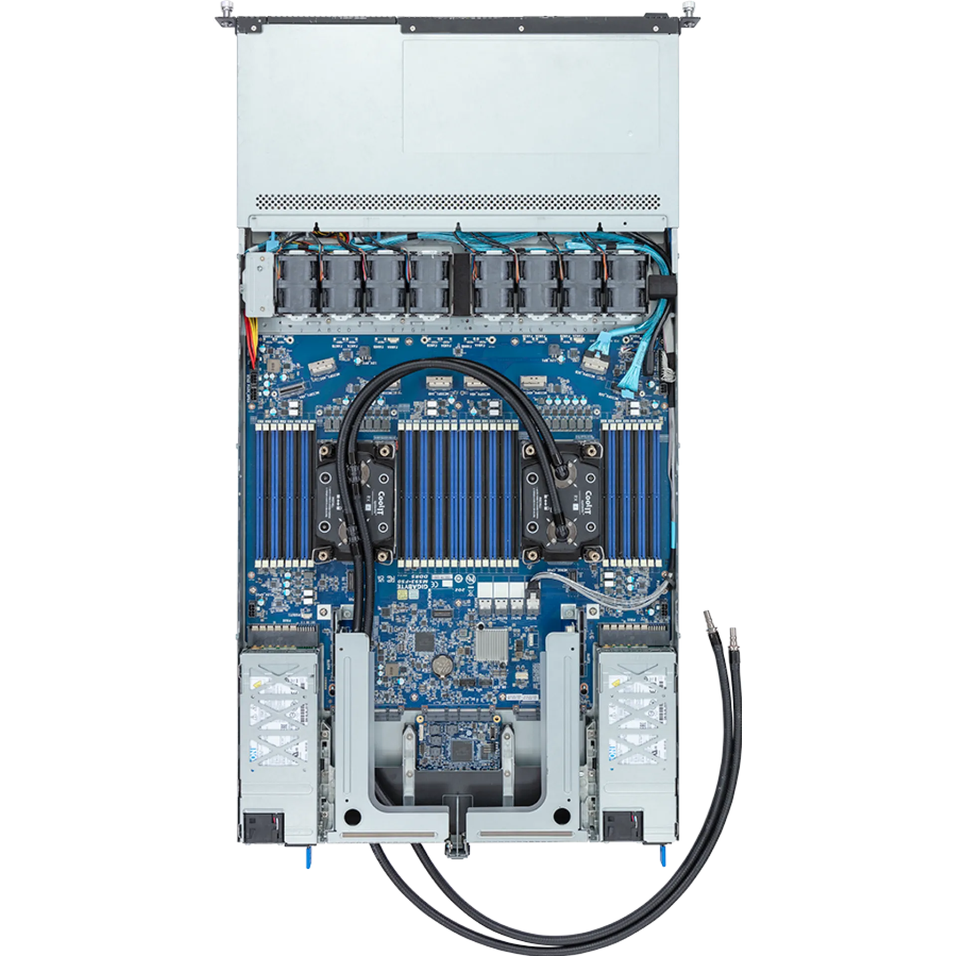 R183-S90-LAD1 Gigabyte top view Gigabyte R183-S90-LAD1 top view