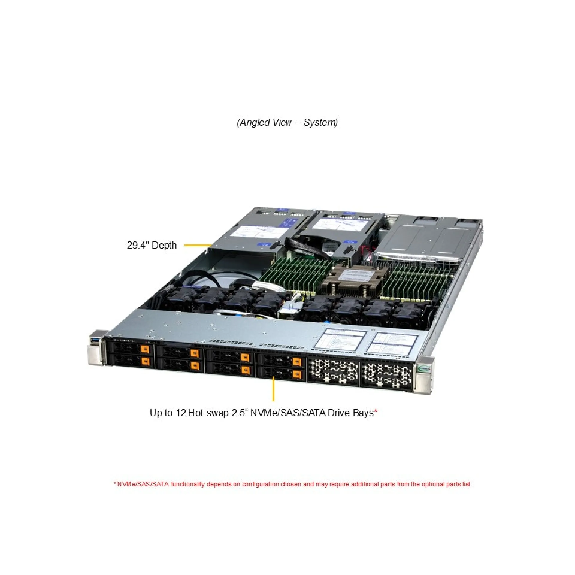 Supermicro AS-1115HS-TNR angle view