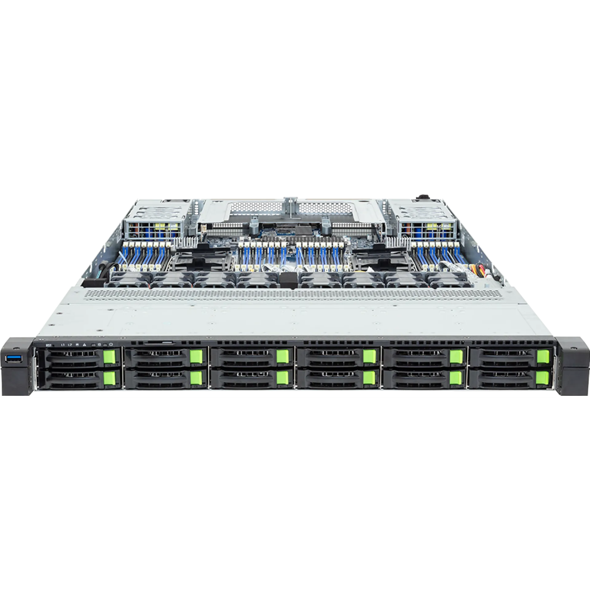 R184-S92-AAV1 Gigabyte front view Gigabyte R184-S92-AAV1 front view