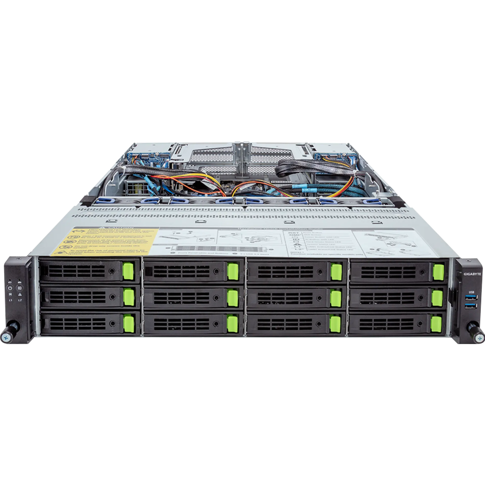 Gigabyte R283-Z90-AAV1 front view 