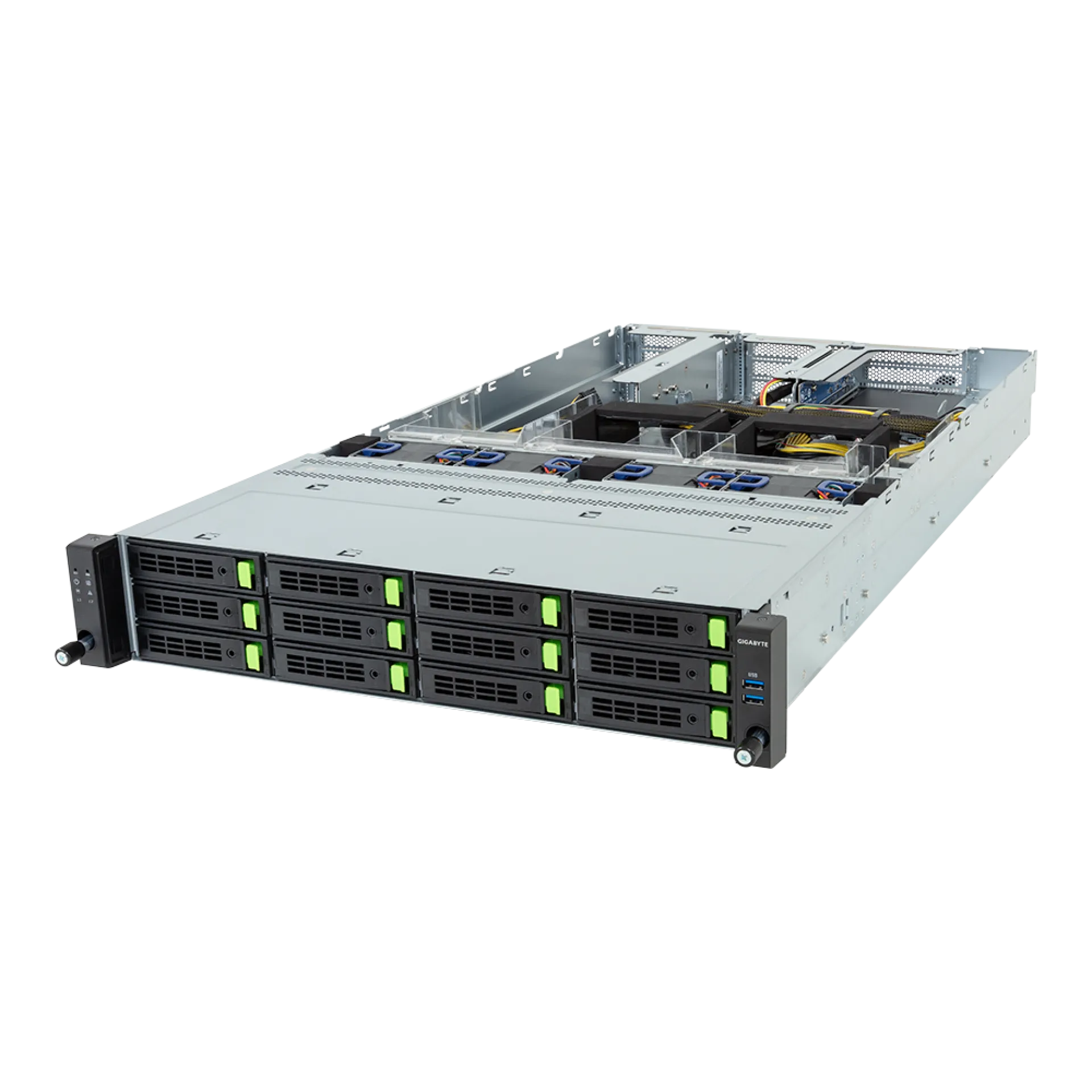 R284-SF0-AAL1 Gigabyte angle view Gigabyte R284-SF0-AAL1 angle view