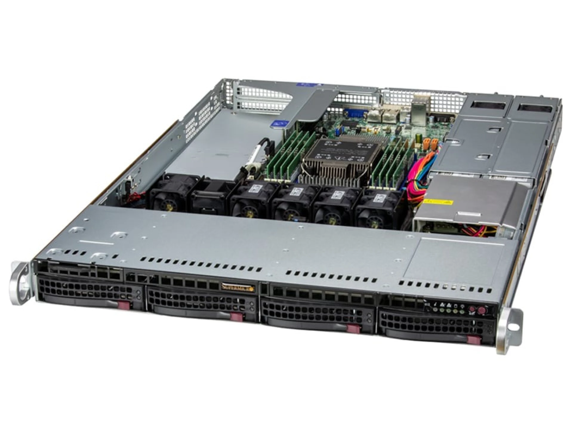 SYS-521C-NR Supermicro angle view Supermicro SYS-521C-NR angle view
