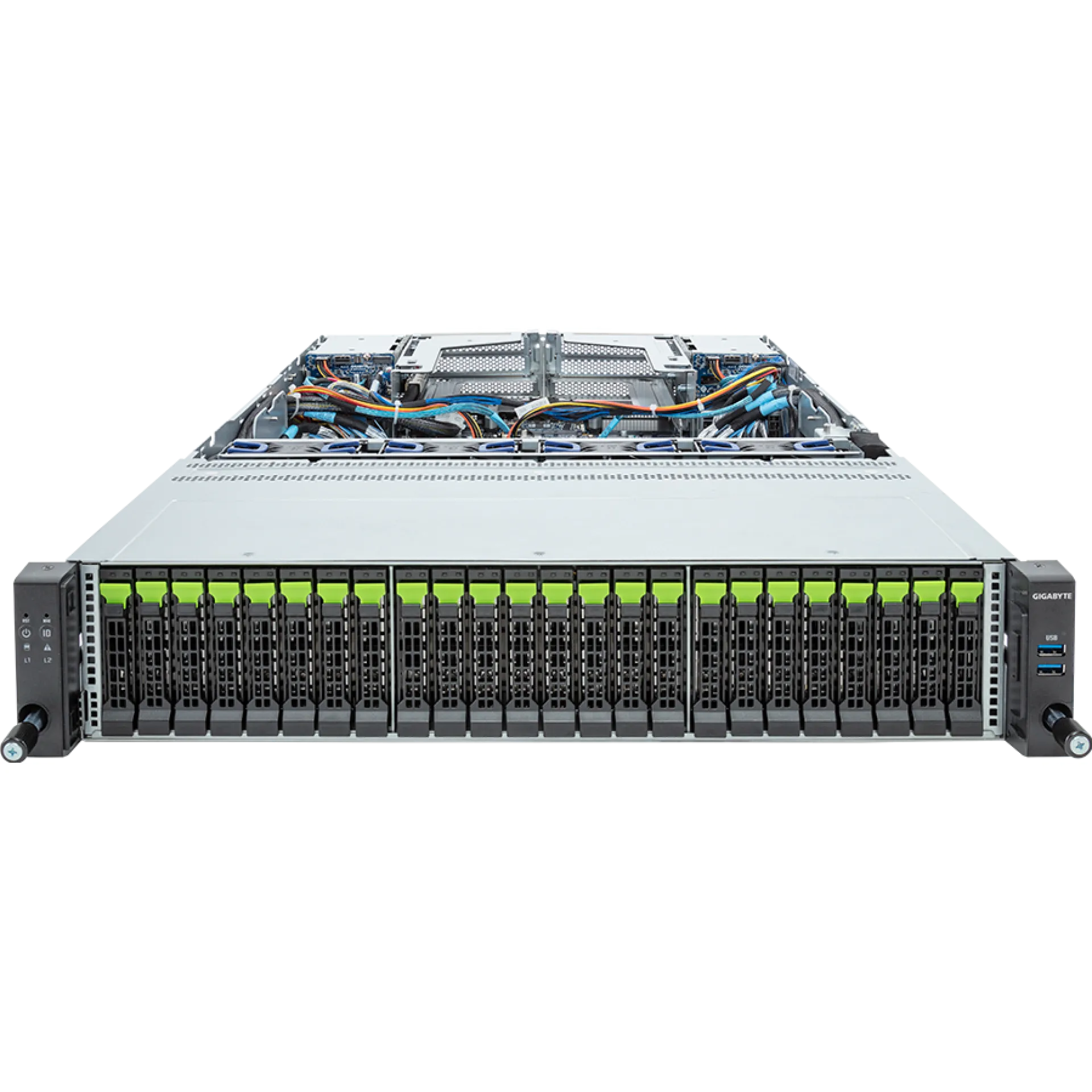 R283-Z96-AAJ1 Gigabyte front view Gigabyte R283-Z96-AAJ1 front view