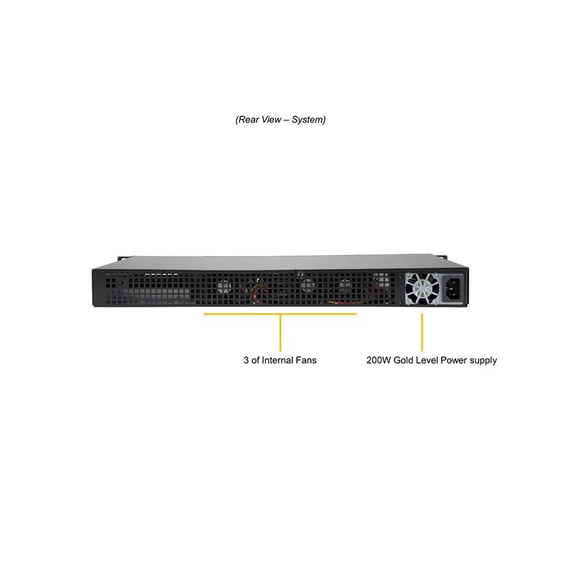 Supermicro SYS-5019D-FN8TP rear view