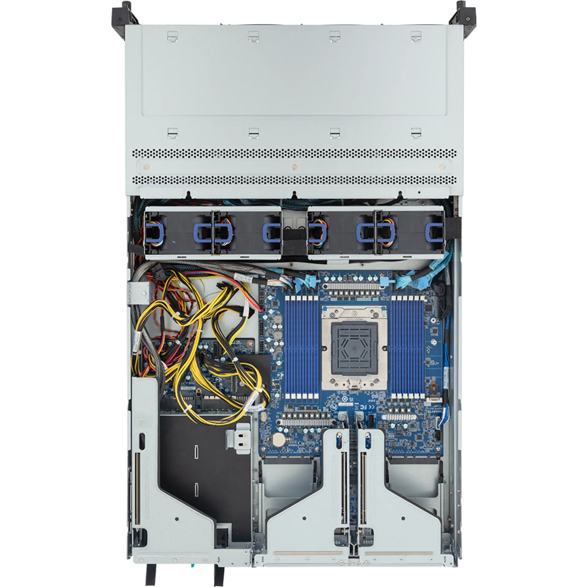 R263-Z38-AAL1 Gigabyte top view Gigabyte R263-Z38-AAL1 top view