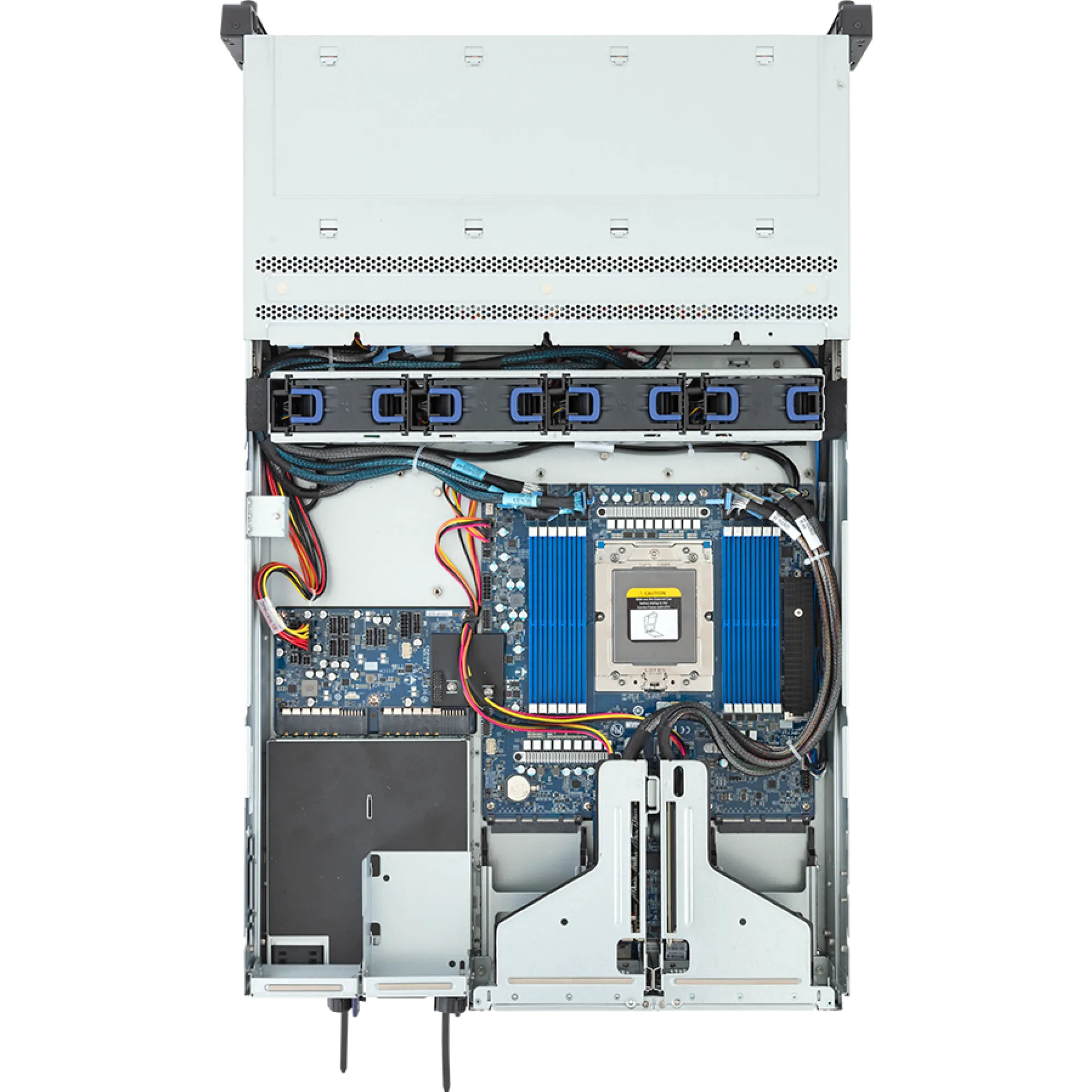 R263-Z34-AAC1 Gigabyte top view Gigabyte R263-Z34-AAC1 top view