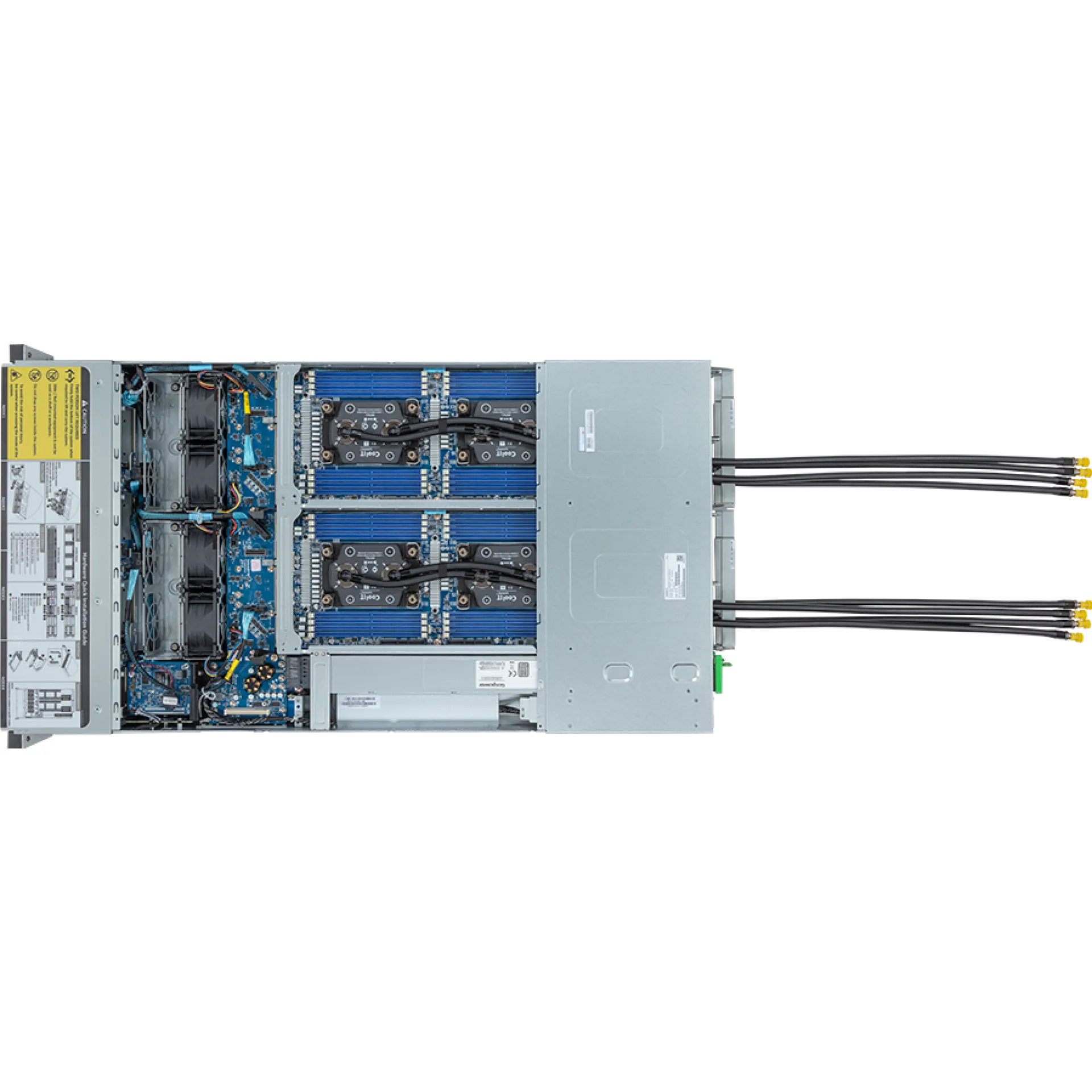 H263-S63-LAN1 Gigabyte top view Gigabyte H263-S63-LAN1 top view