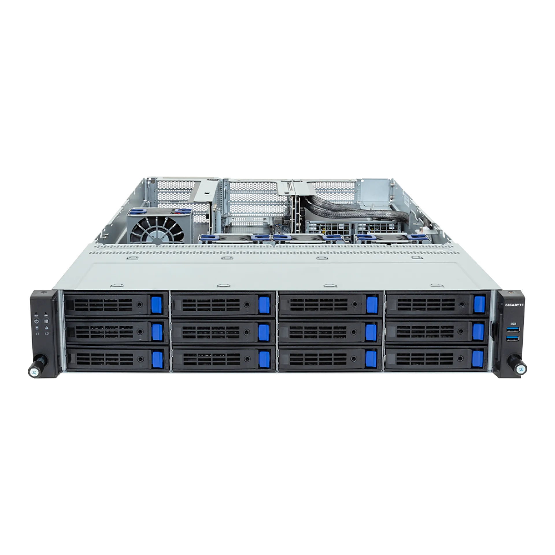 R264-SG0-AAS1 Gigabyte front view Gigabyte R264-SG0-AAS1 front view