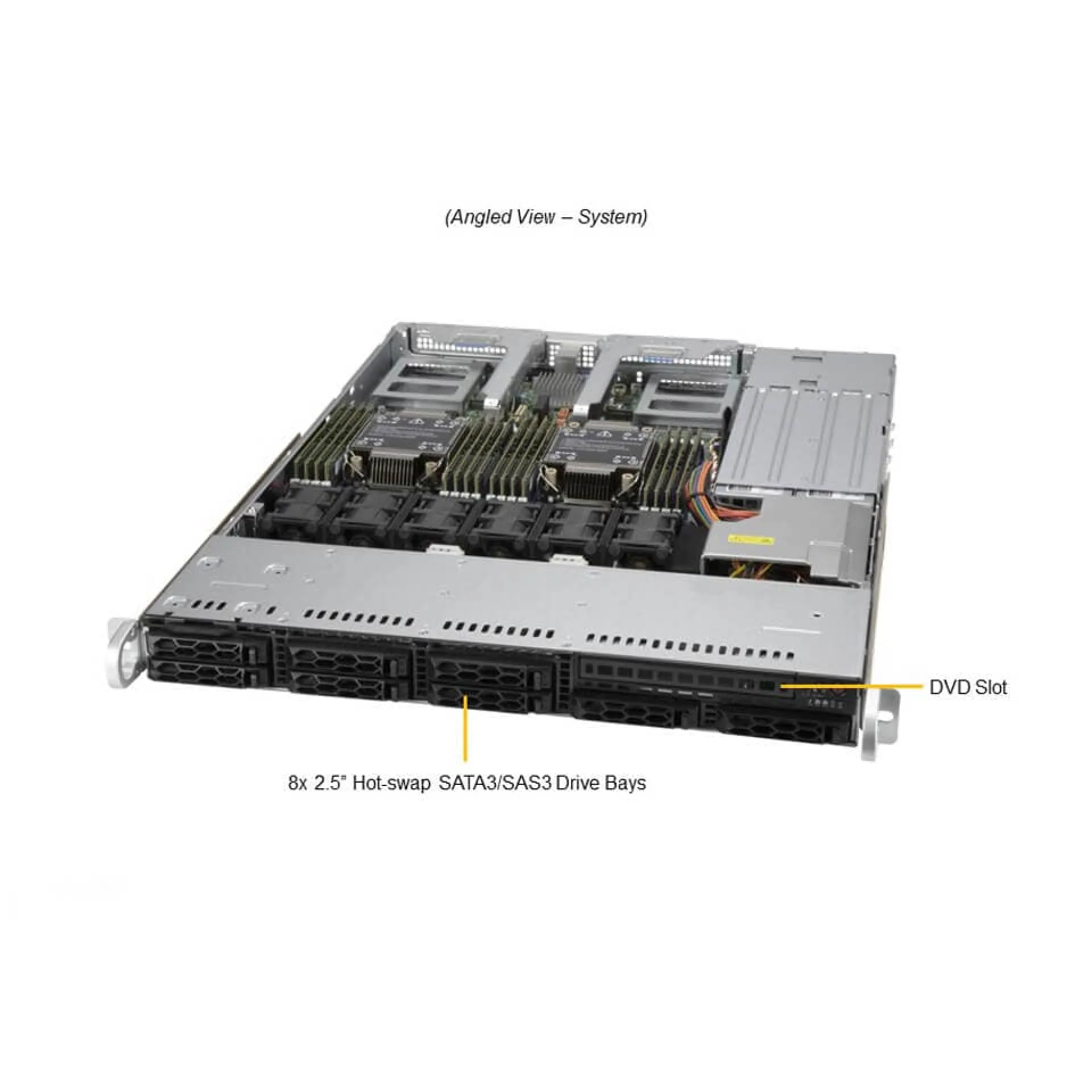 SYS-120C-TR | Supermicro Dual Xeon Scalable 3rd Gen 1U Rack Server