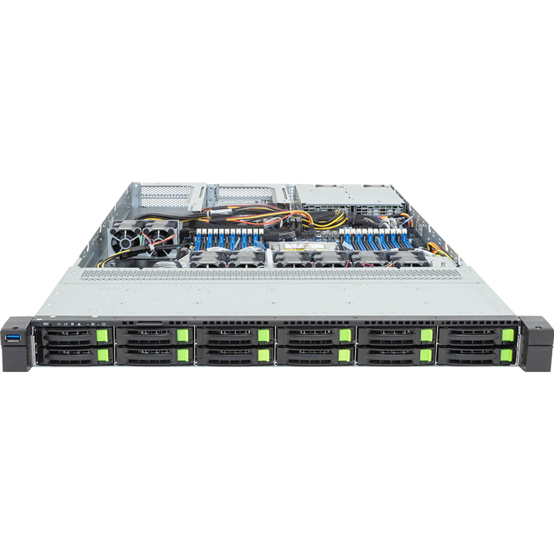 R163-ZG2-AAJ2 Gigabyte front view Gigabyte R163-ZG2-AAJ2 front view