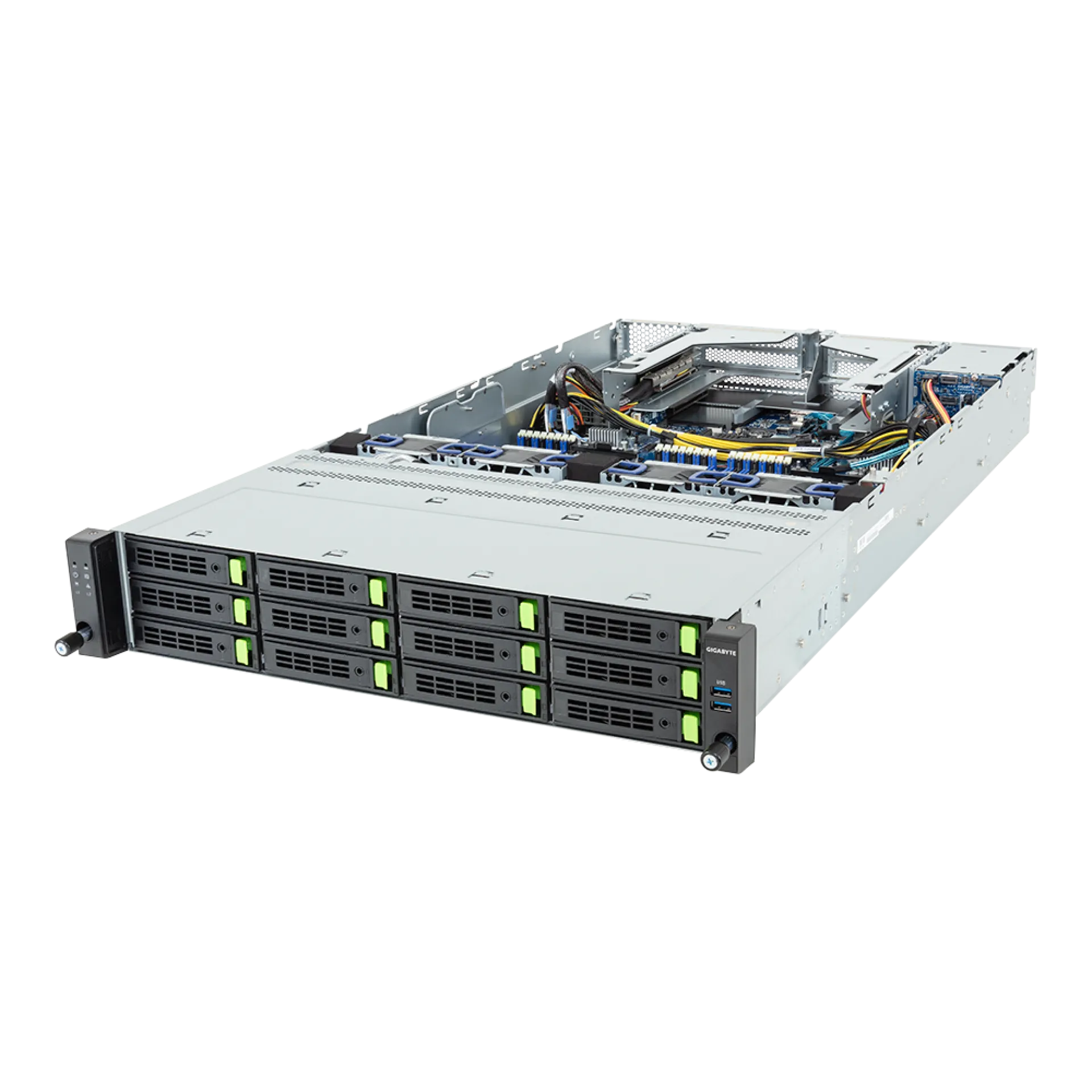 Gigabyte R284-S93-AAL1 angle view 